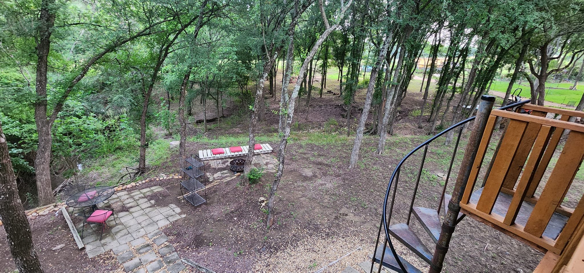 Back Patio seating and meditation area by creek. (updates coming and will be posted)
