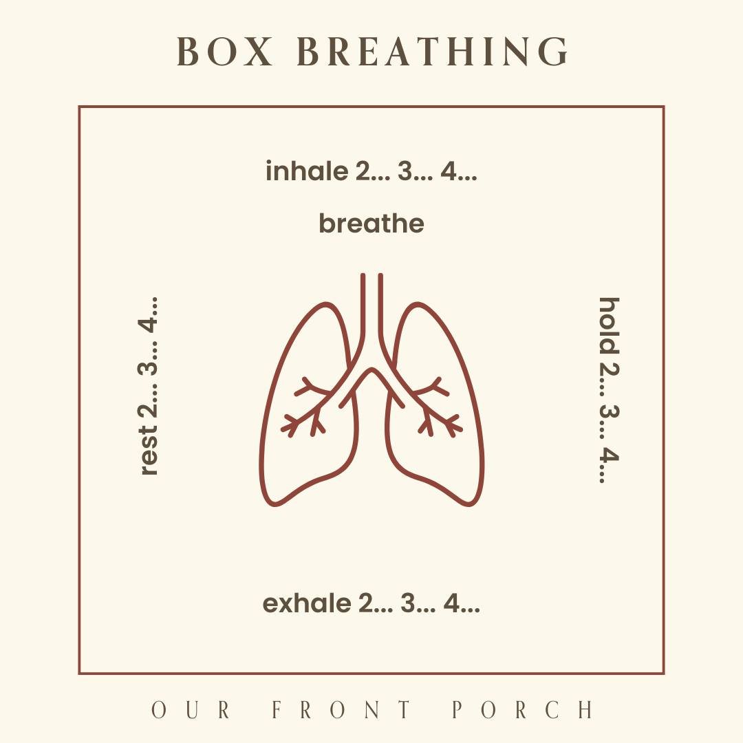 In honor of Stress Awareness Month, we would like to share one of our strategies for helping clients decrease anxiety and stress. Box breathing is a guide for slowing down your breath and counting around a square like this when you feel overwhelmed o