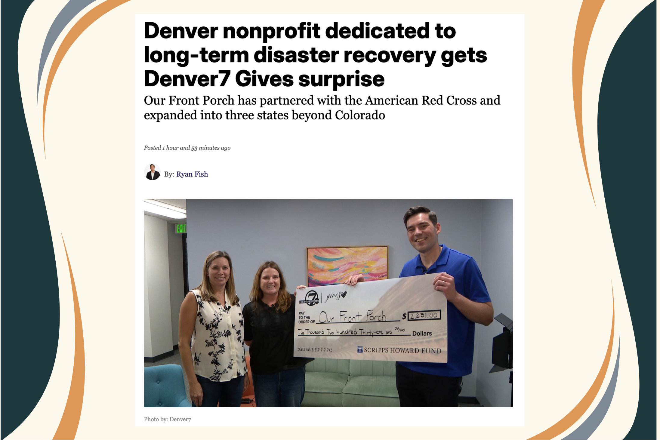 Our Front Porch makes the news!