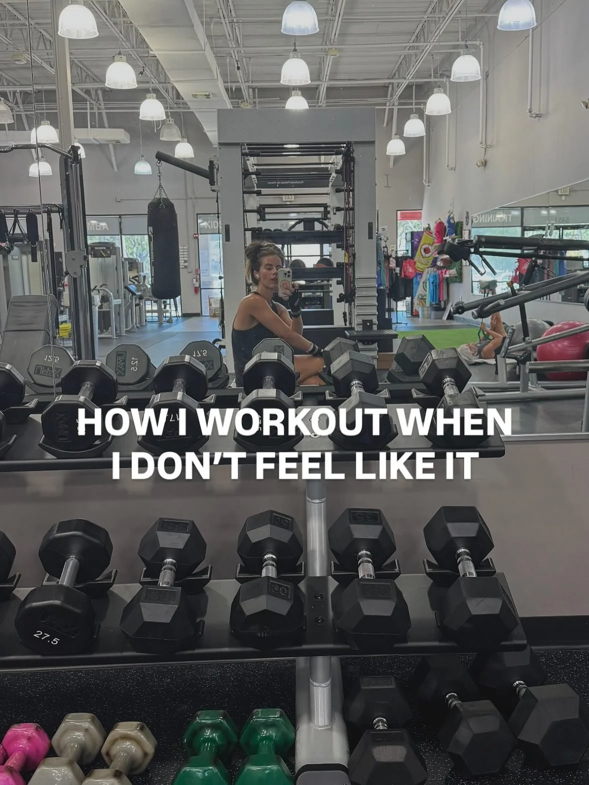 HOW I WORKOUT WHEN I DON&rsquo;T FEEL LIKE IT 

You guys &mdash; I am that (annoying) person who genuinely LOVES to workout 

So the past few months of me not feeling any motivation at all whatsoever is literally so bizarre to me and has humbled me i