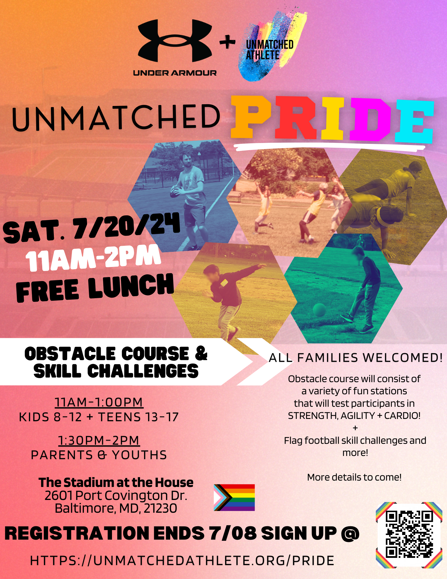 Unmatched Pride Event at Under Armour Stadium on July 20 to challenge ...