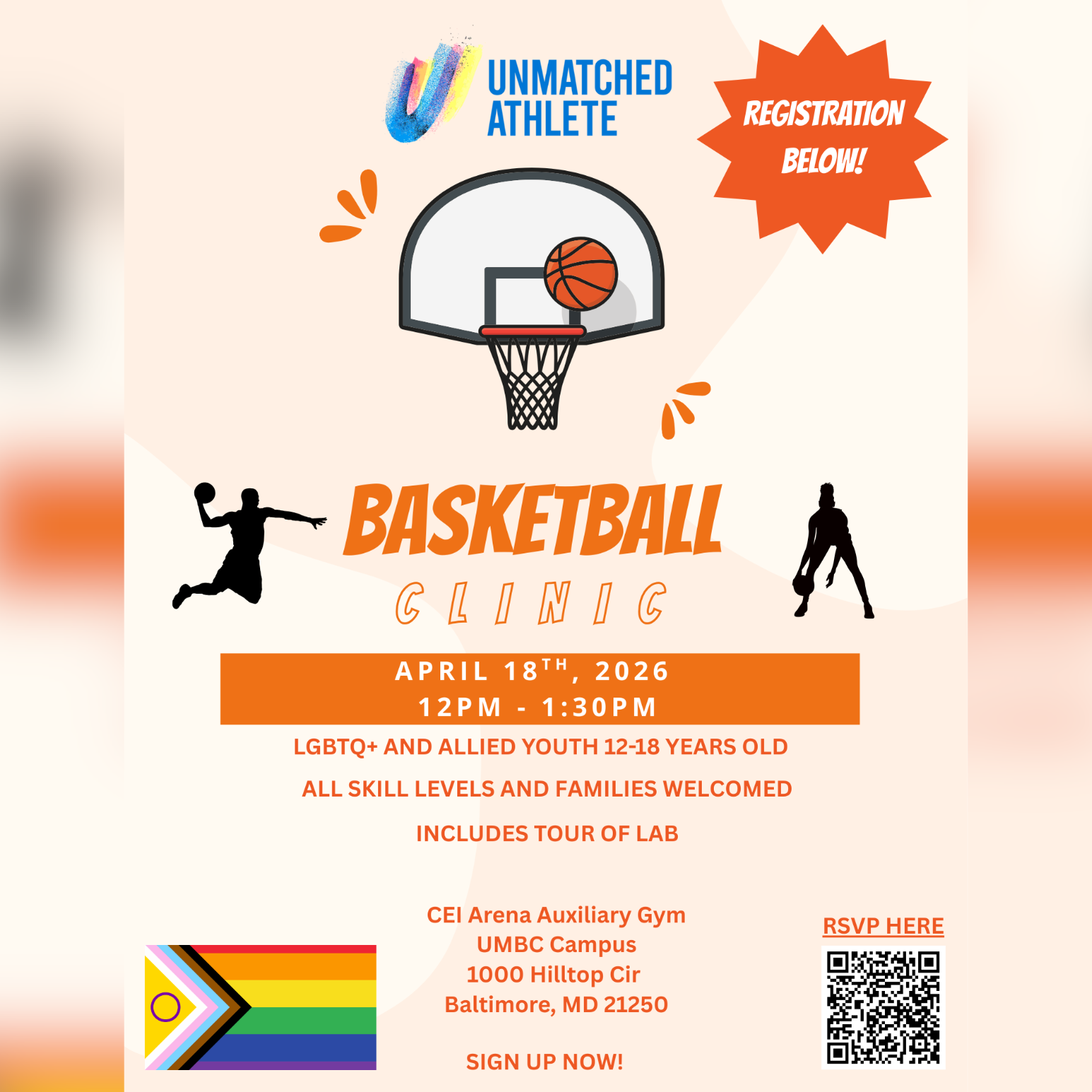 04/18/26 Basketball Clinic at UMBC!