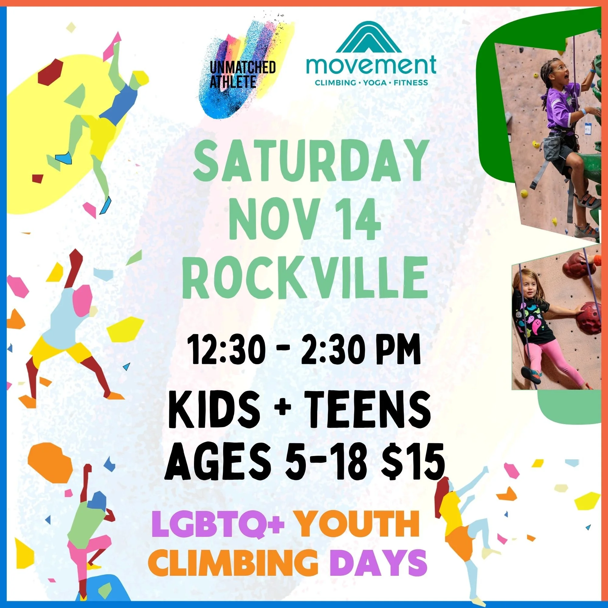 Climbing Day at Movement rockville 11/14/26 