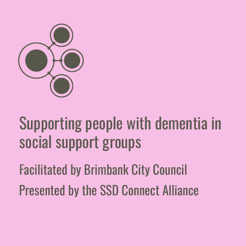 Supporting people with dementia in social support groups