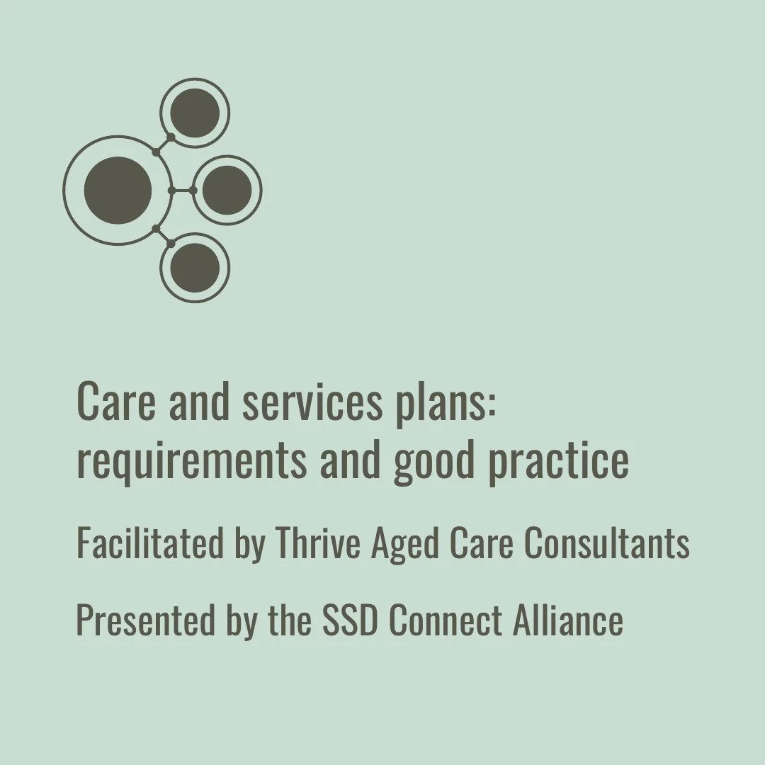 Care and services plans: requirements and good practice