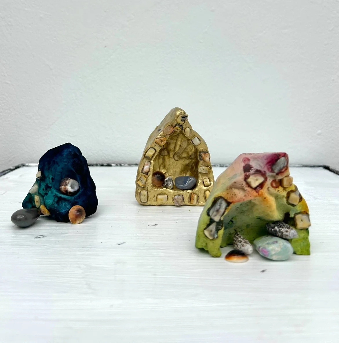 Ritual Objects (Shrines)
Plaster, Crystals, Clay 2025