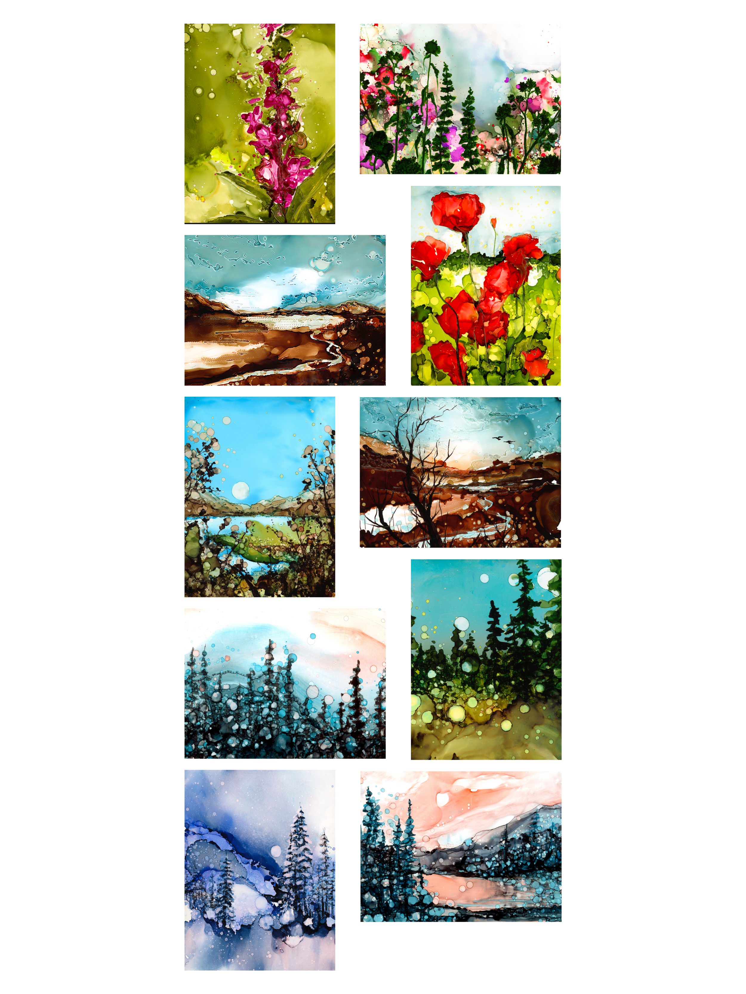 Combo Card Pack #1 - Rachel Wall Fine Art