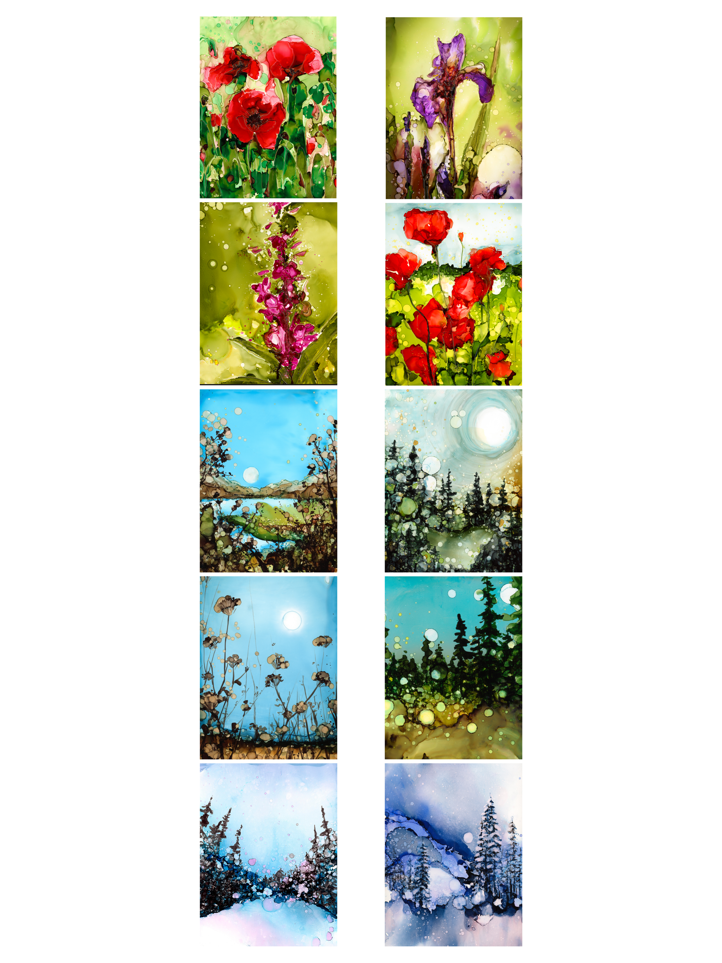 Vertical Card Pack #1 - Rachel Wall Fine Art