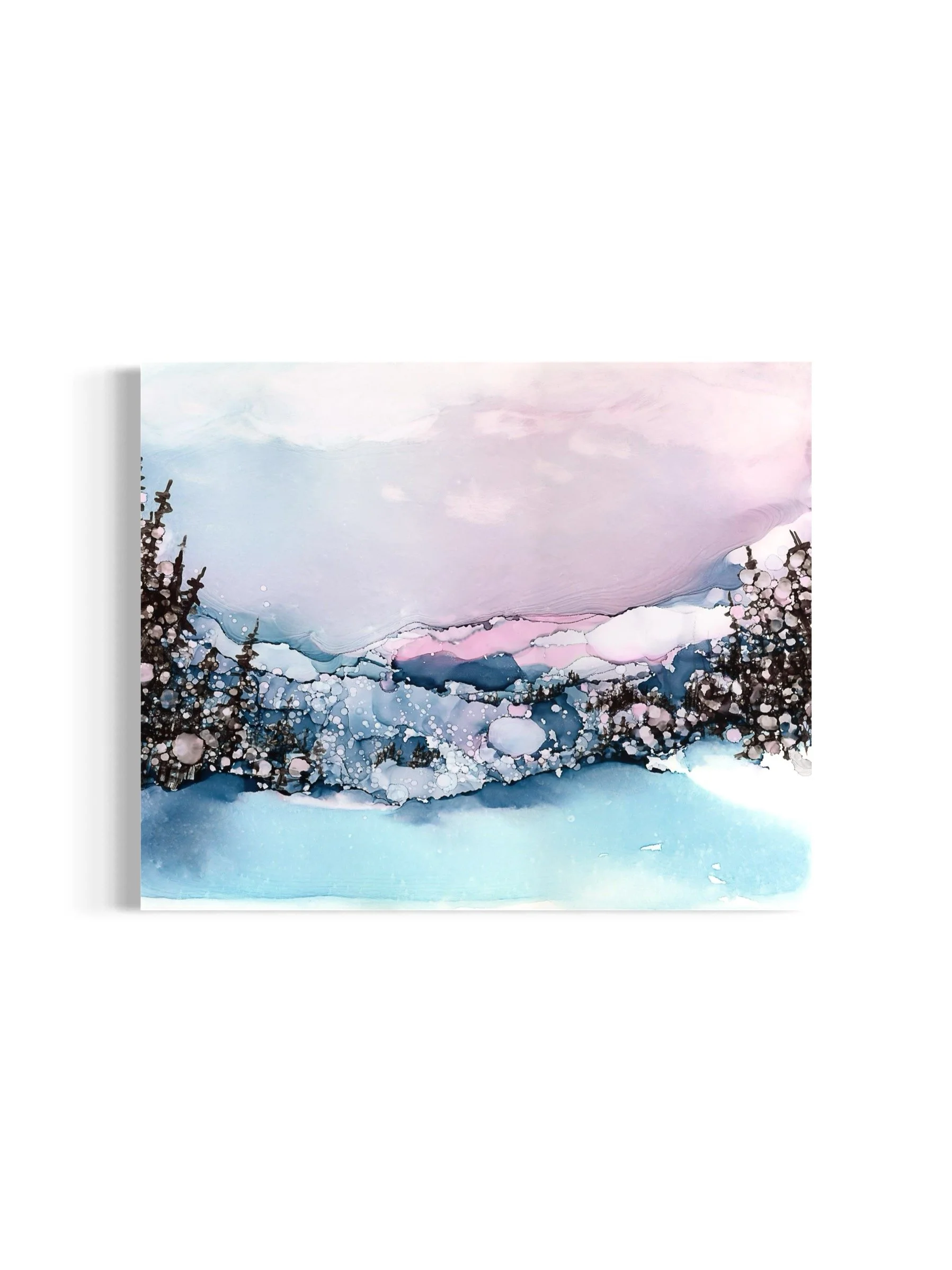 Winter's Pink Sunset - Rachel Wall Fine Art