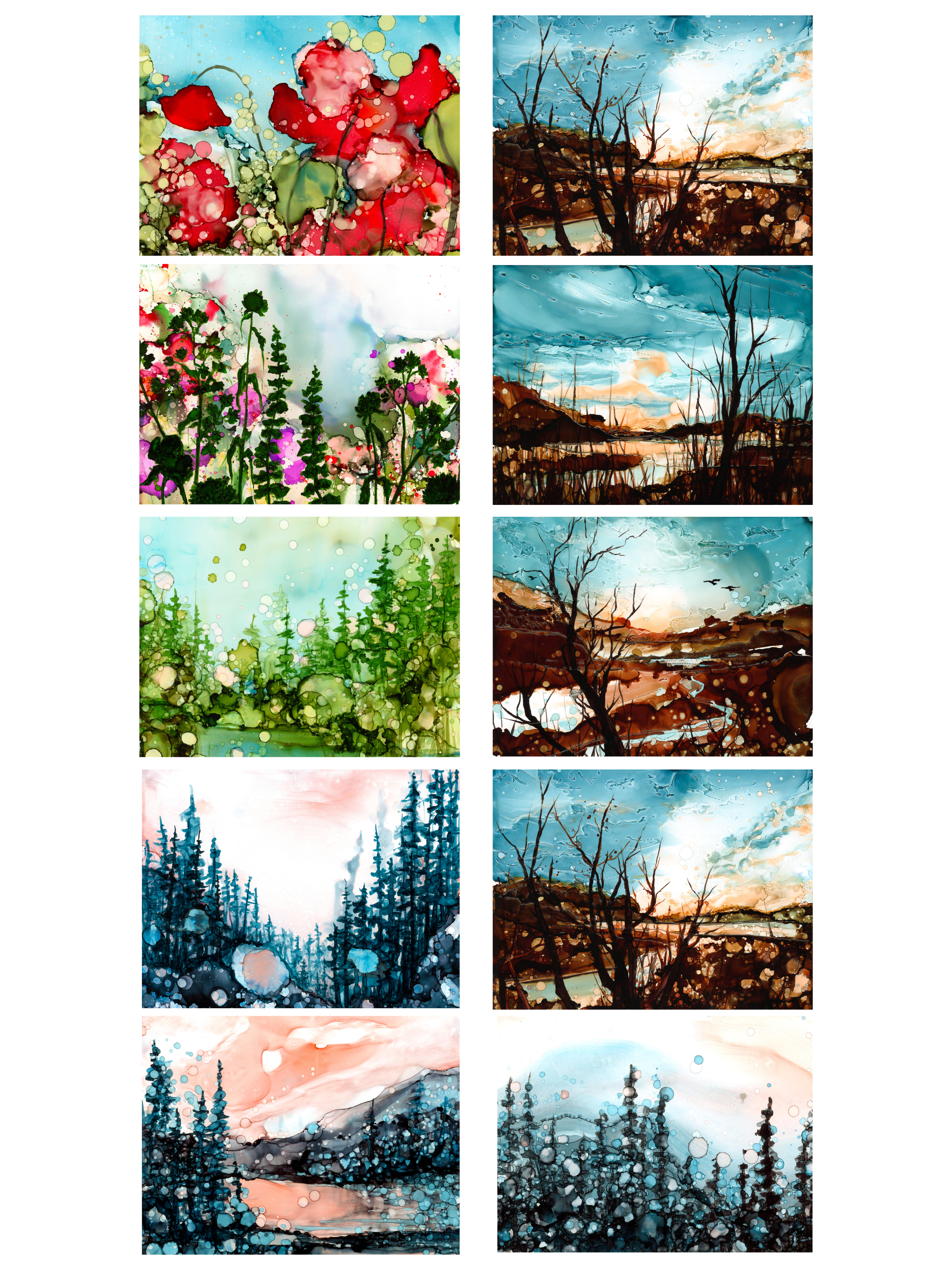 Horizontal Card Pack #1 - Rachel Wall Fine Art