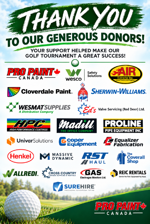 Pro Paint Annual Employee Golf tournament