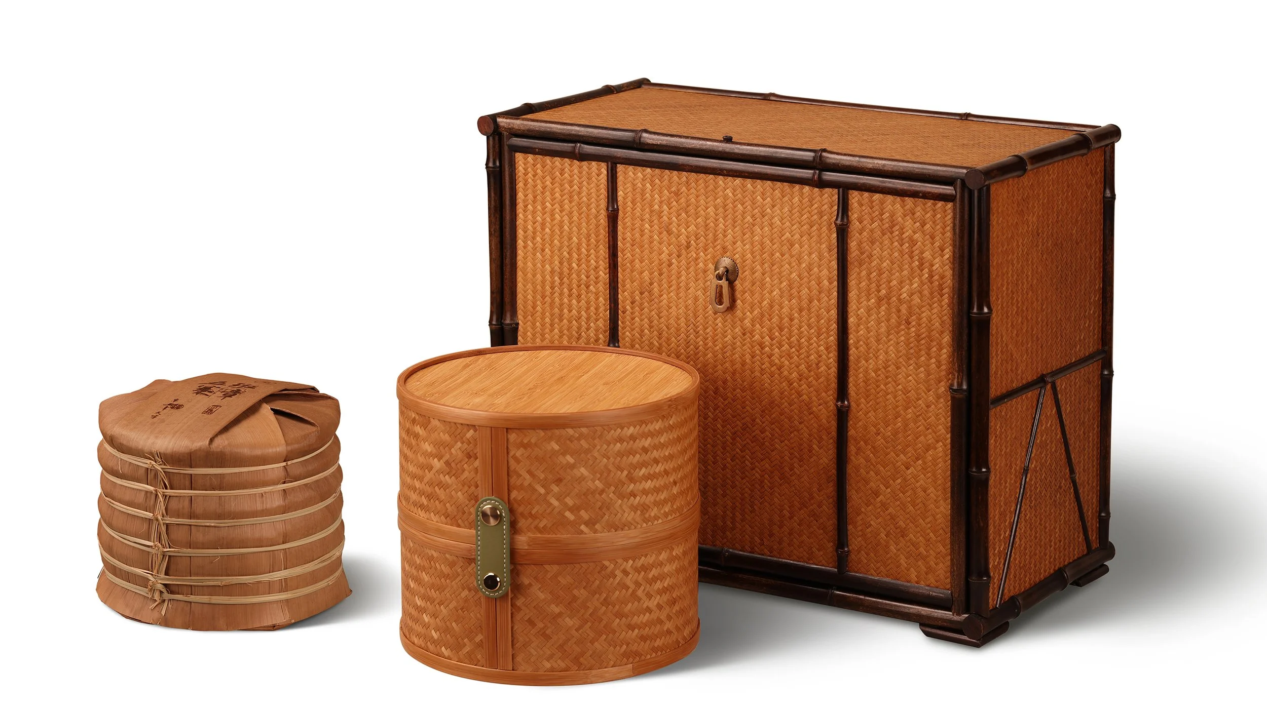 BANZHANG Tea,Bamboo basket
