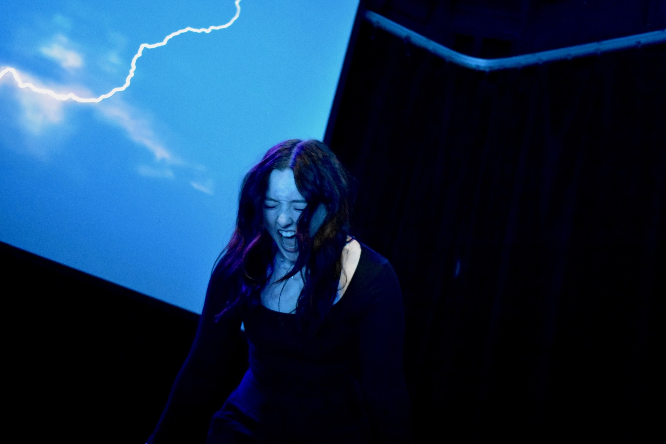 The man, taking the CeraVe, runs away. An angry storm brewing, the woman unleashes her anger and fury.