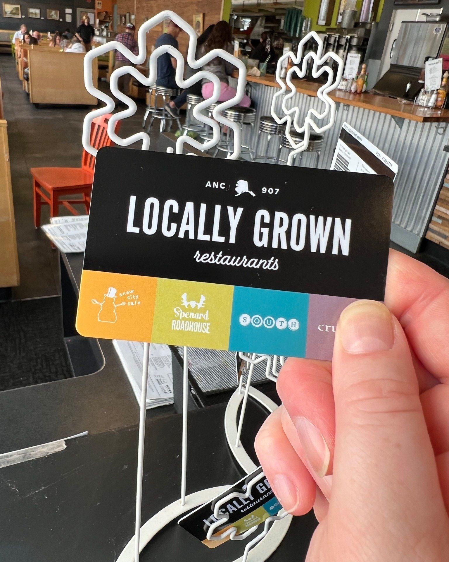 Your kids' teachers have worked so hard this year!  Say &quot;thank you&quot; with a gift card from Locally Grown Restaurants. 
They can be used at Snow City Cafe, Spenard Roadhouse, South Restaurant + Coffeehouse and Crush Bistro!