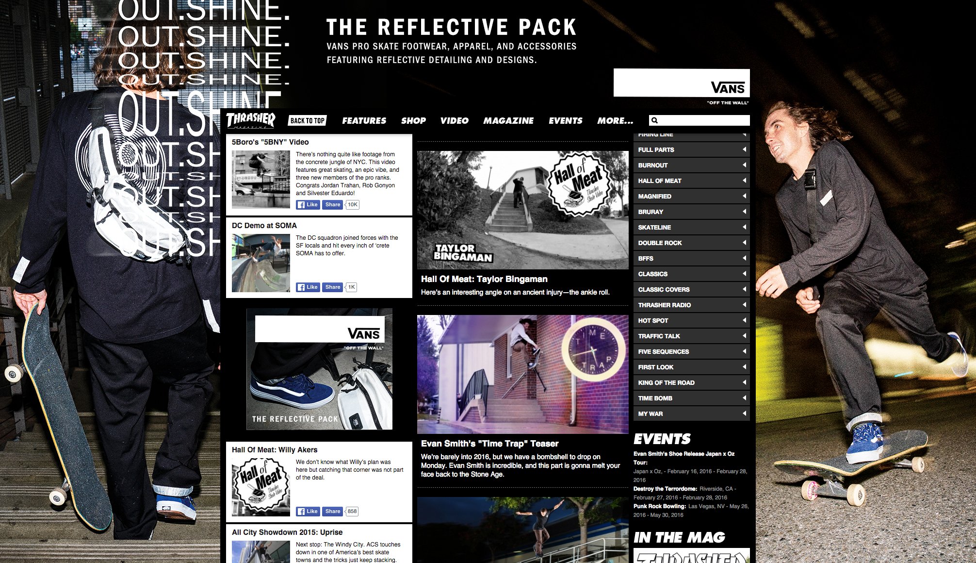 Thrasher.com Homepage Takeover