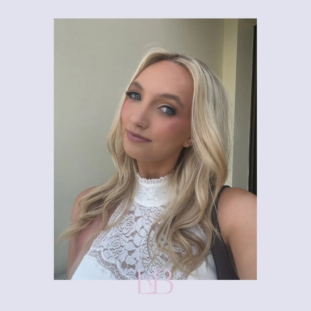 That sun-kissed blonde glow! ☀️ We&rsquo;re obsessed with how luminous and vibrant this color looks. Ready for your brightest blonde yet? My beautiful bride to be, Zoe, gearing up for her big day 👰&zwj;♀️ Loving these soft, natural waves! ✨ Perfectl