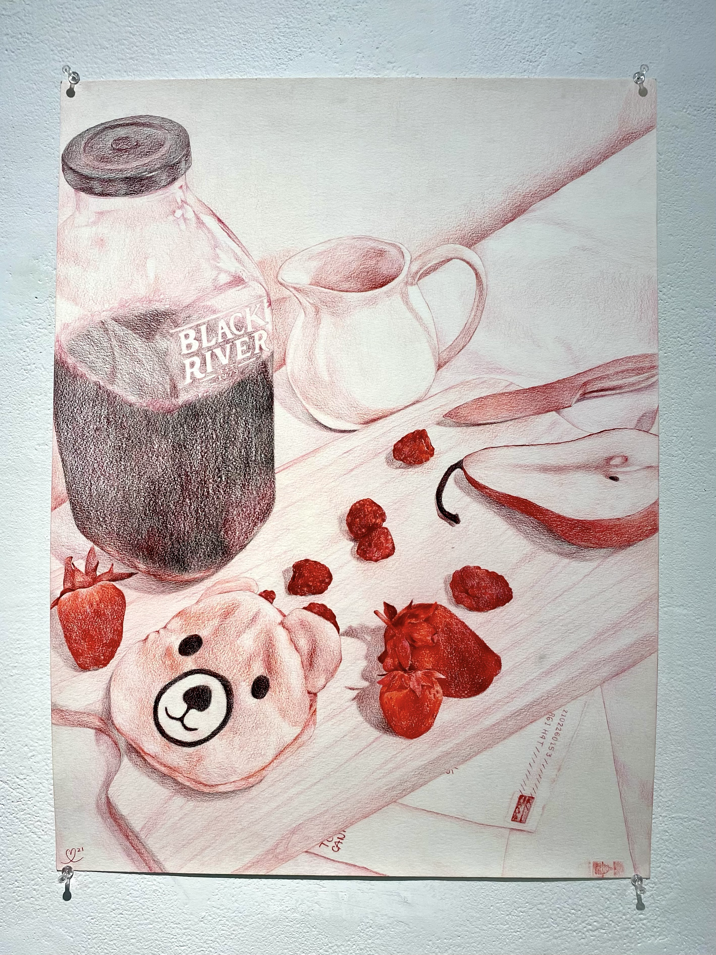 still life in red, 2021