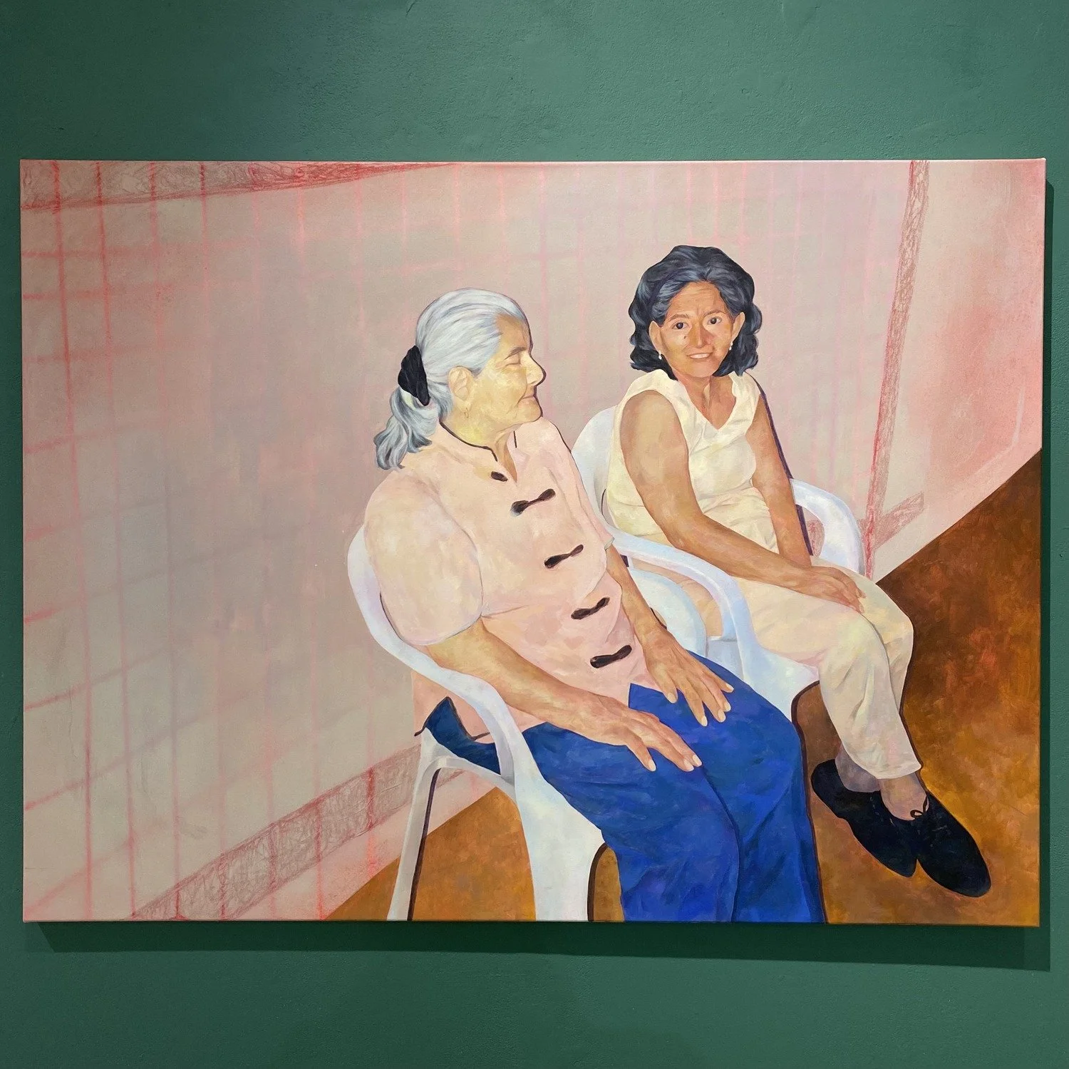 grandmothers triptych 02, 2023
(mixed media on canvas
36" x 48")