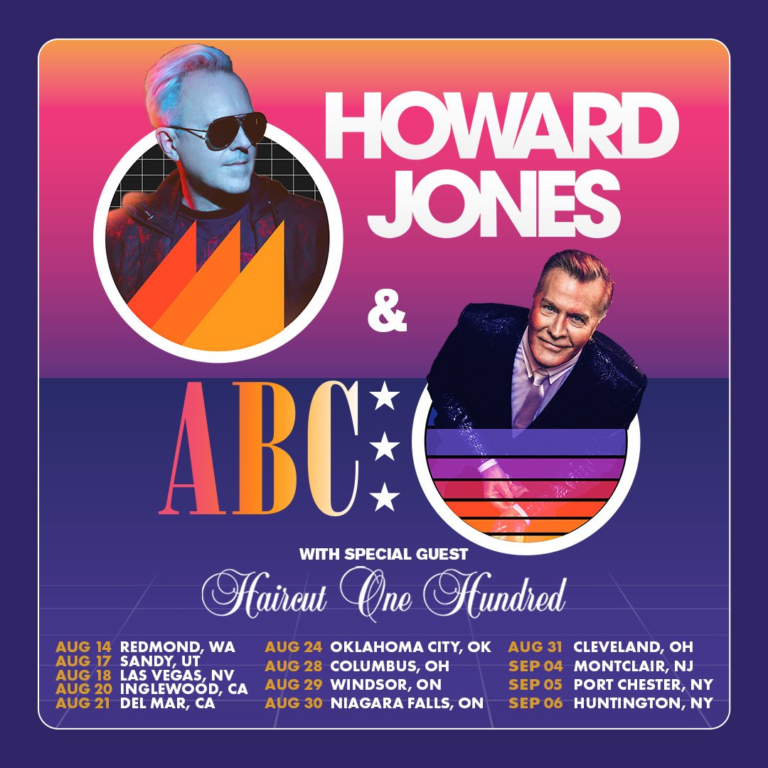 Oh yes. We snagged front row center for this one, opening night. THIS is an 80's lineup.

#howardjones #abc #haircutonehundred #marymoorpark