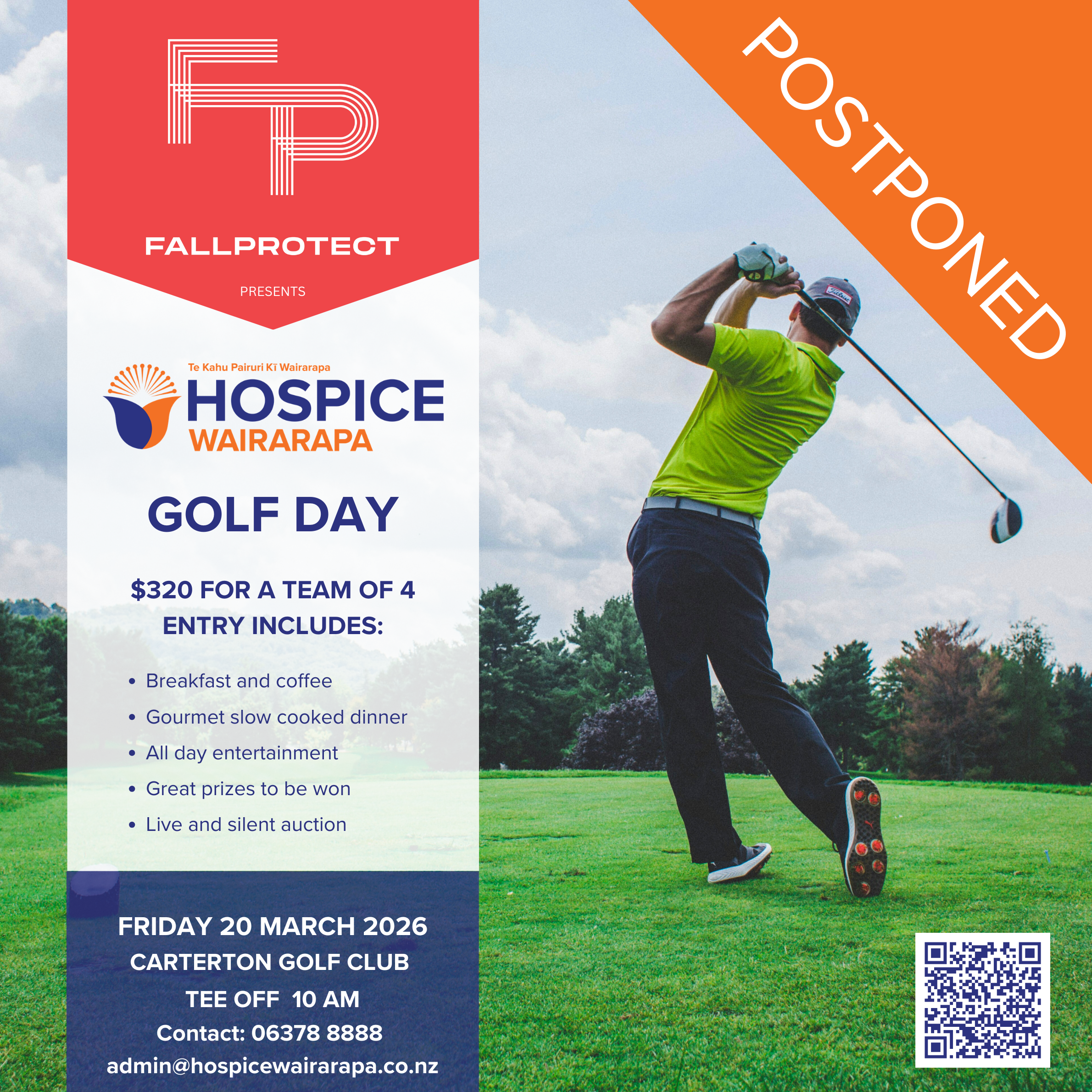 POSTPONED: Hospice Wairarapa Golf Day 2026
