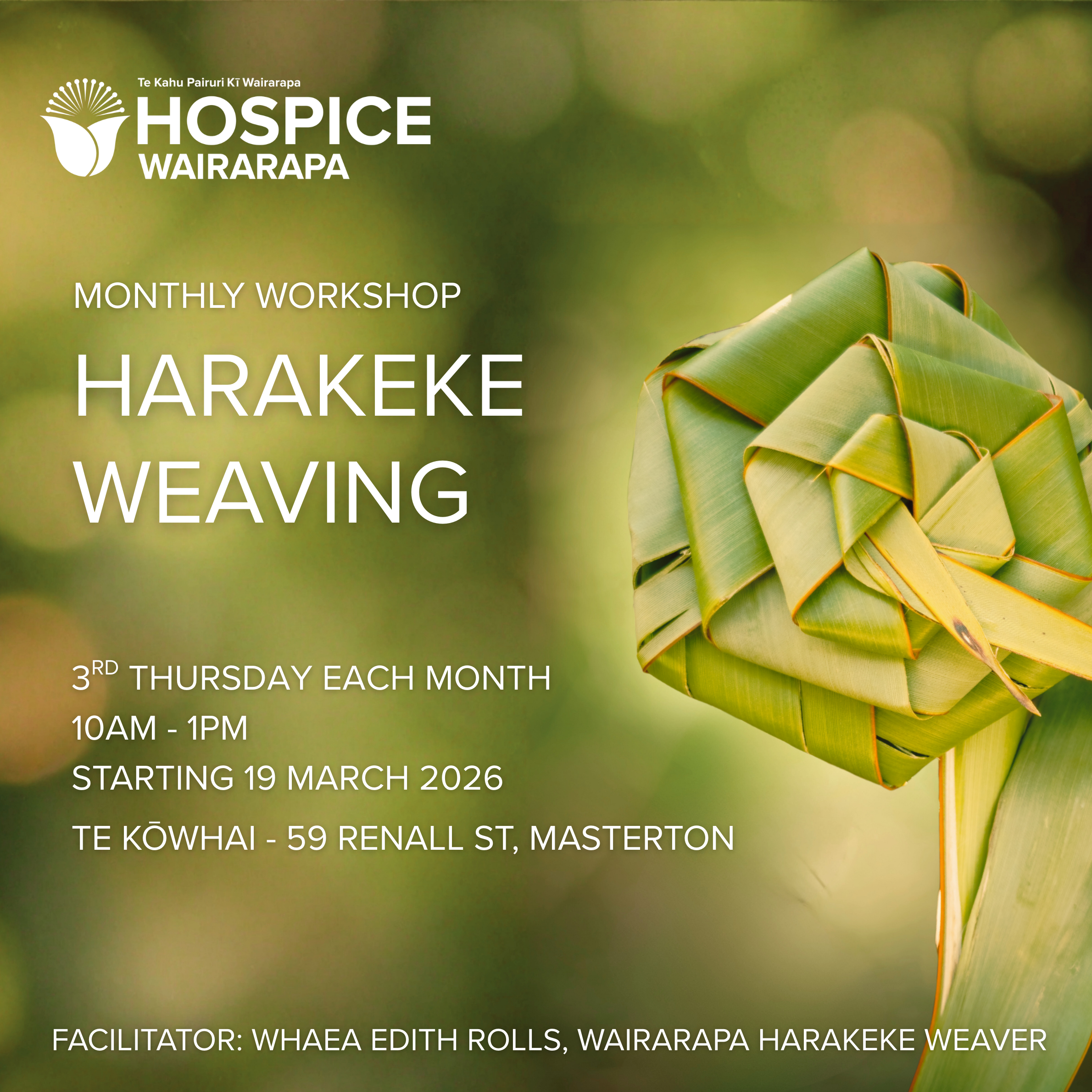 Harakeke Weaving Workshop 