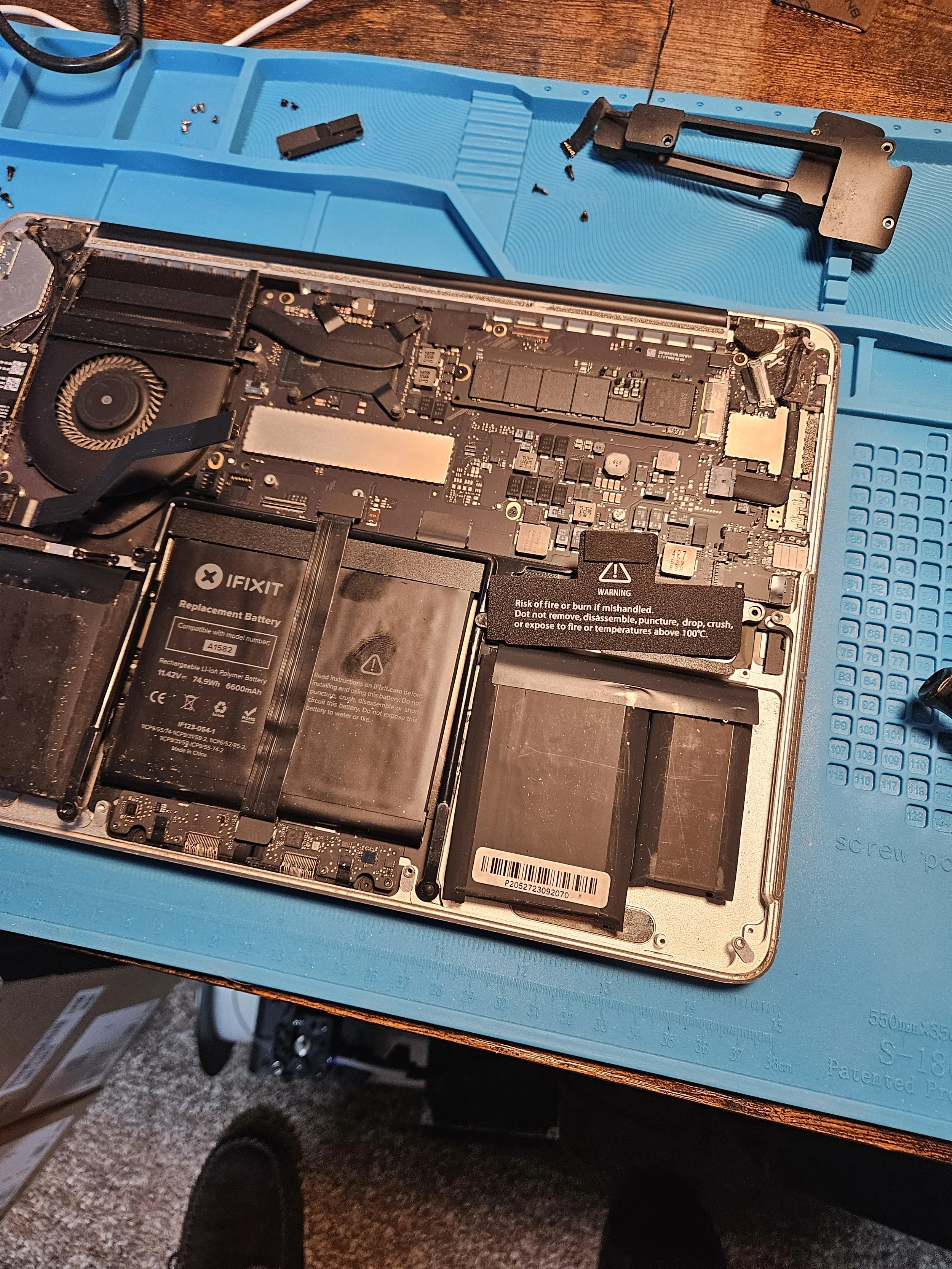 Both Speakers removed time to for the battery.