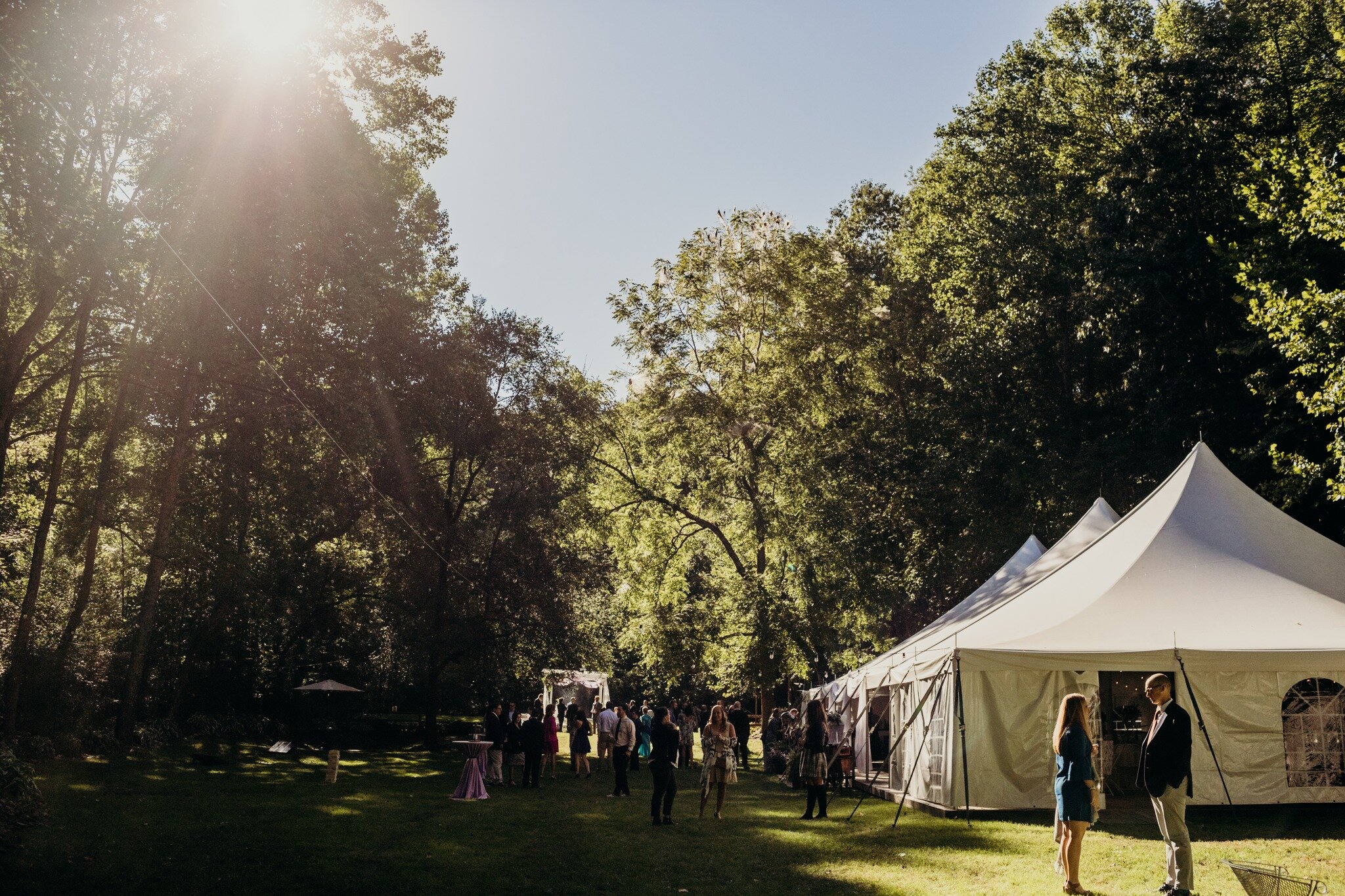 If you aren't local to Glenville, Pa then you may not know, but the tent is up!!!
A great time to check out our outdoor reception space is at our Mini Wedding Show, this Thursday, April 20th from 5pm - 8pm (btw it's FREE). Please visit the link in ou