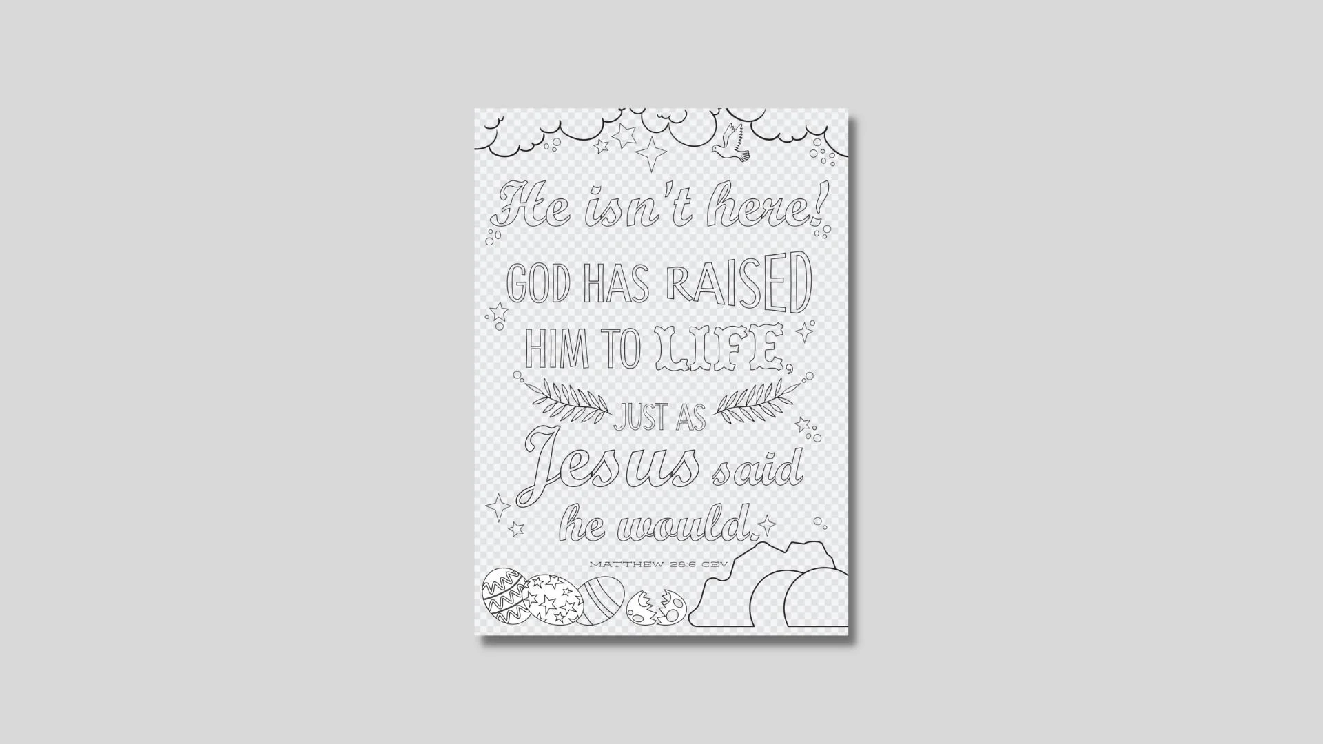 Easter Sunday activity booklets