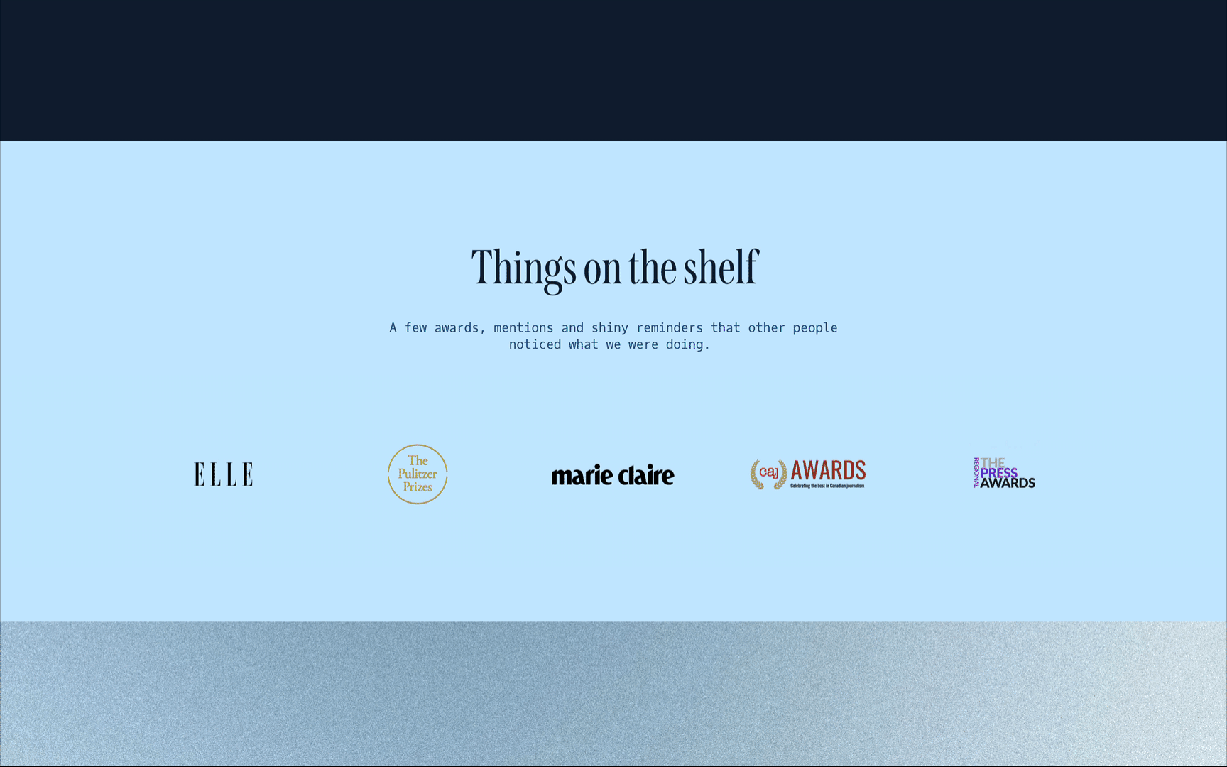 Rotating logo gallery