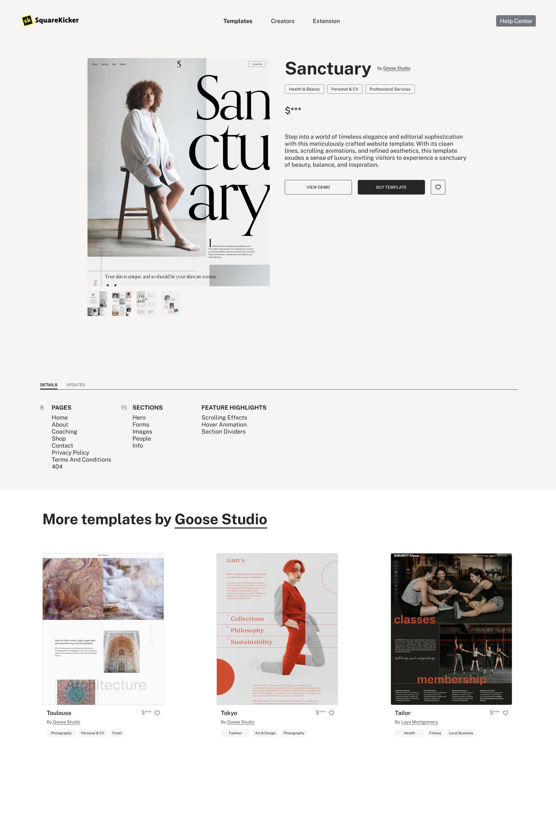Squarespace Templates — SquareKicker Squarespace Design Extension