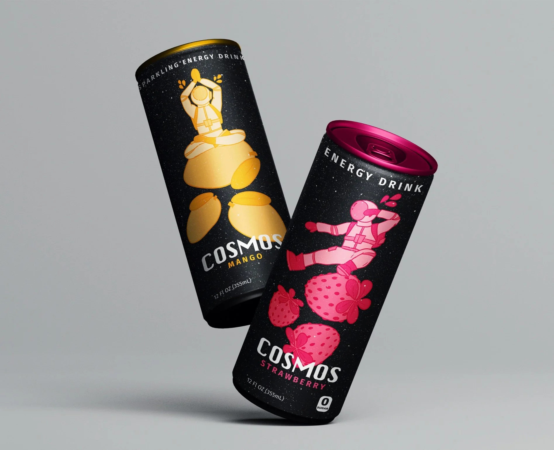 COSMOS drink cans