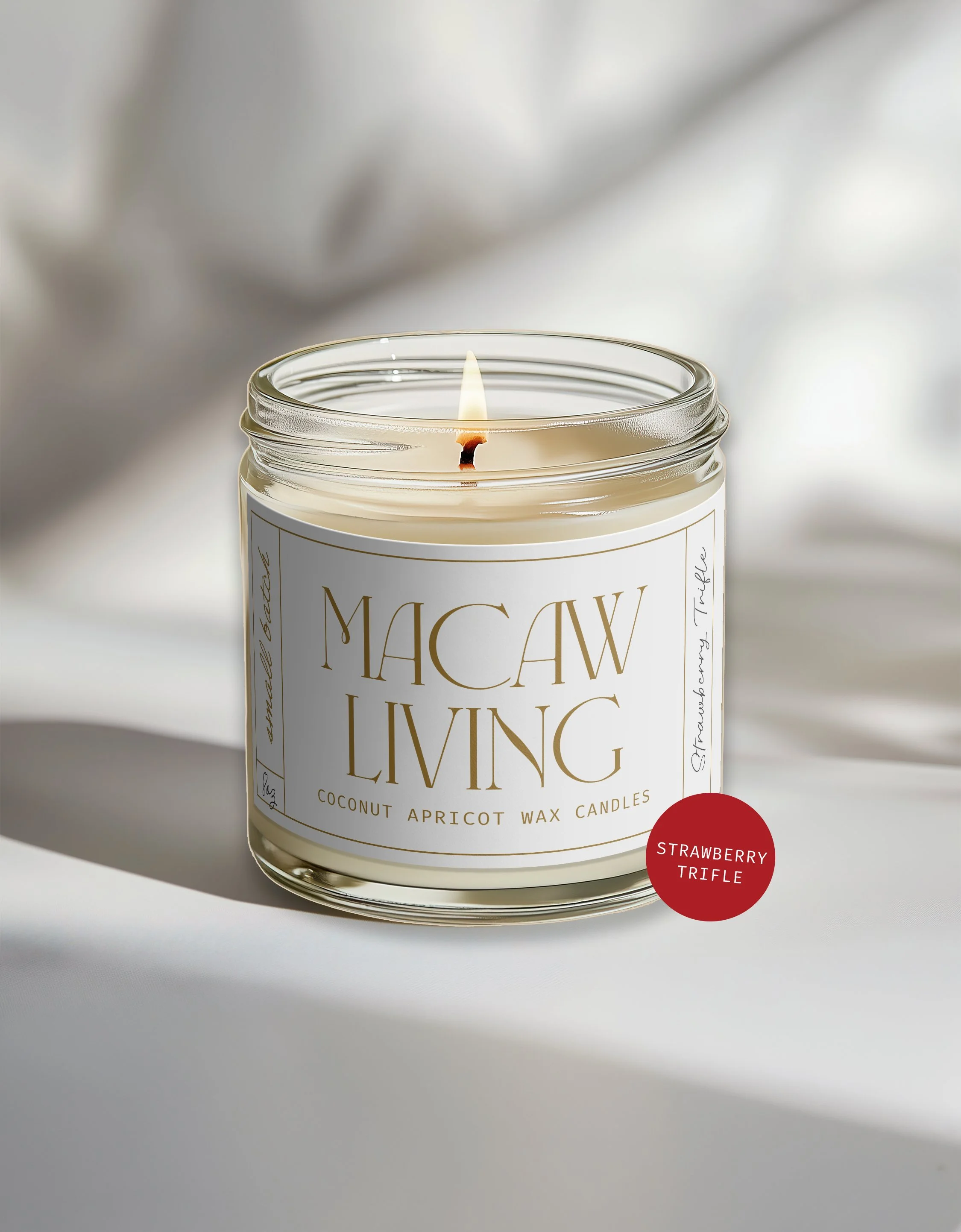 8 oz Candle – Strawberry Trifle