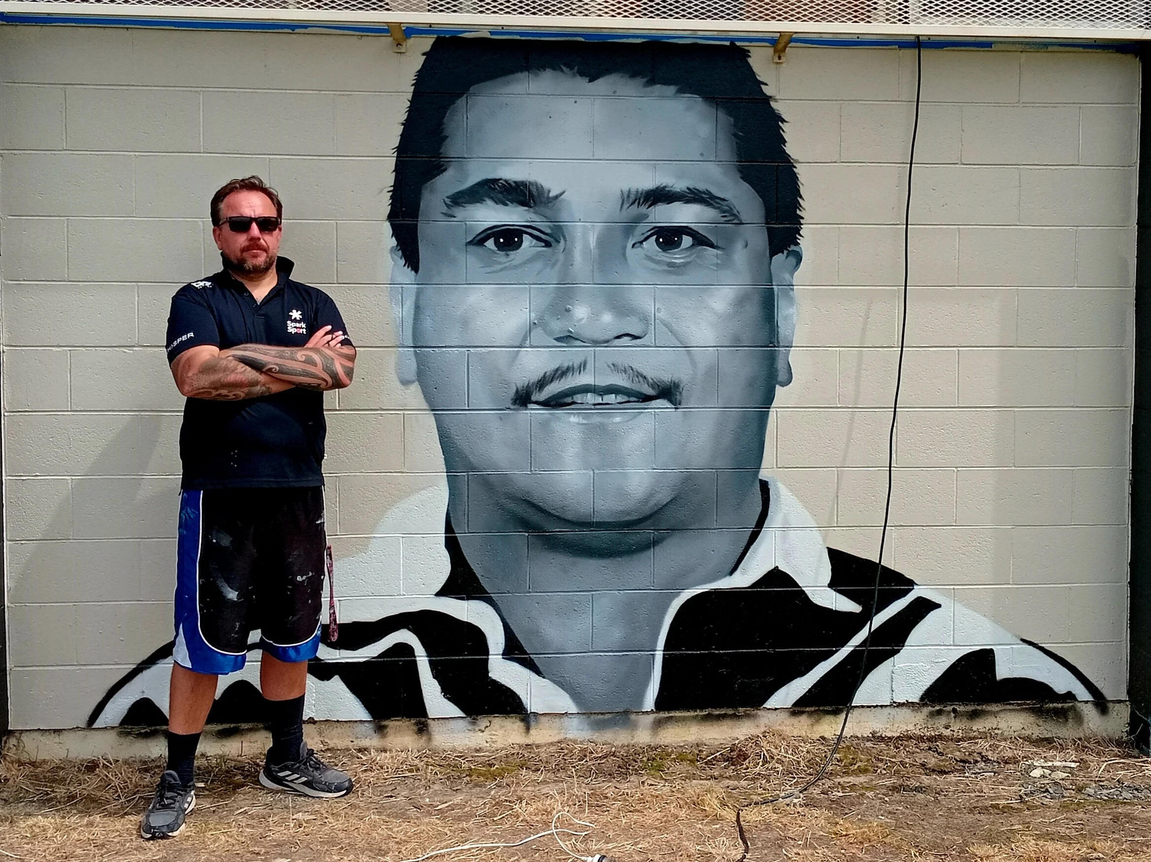 Mark Woods Mural at Upper Hutt Tigers Rugby League Club