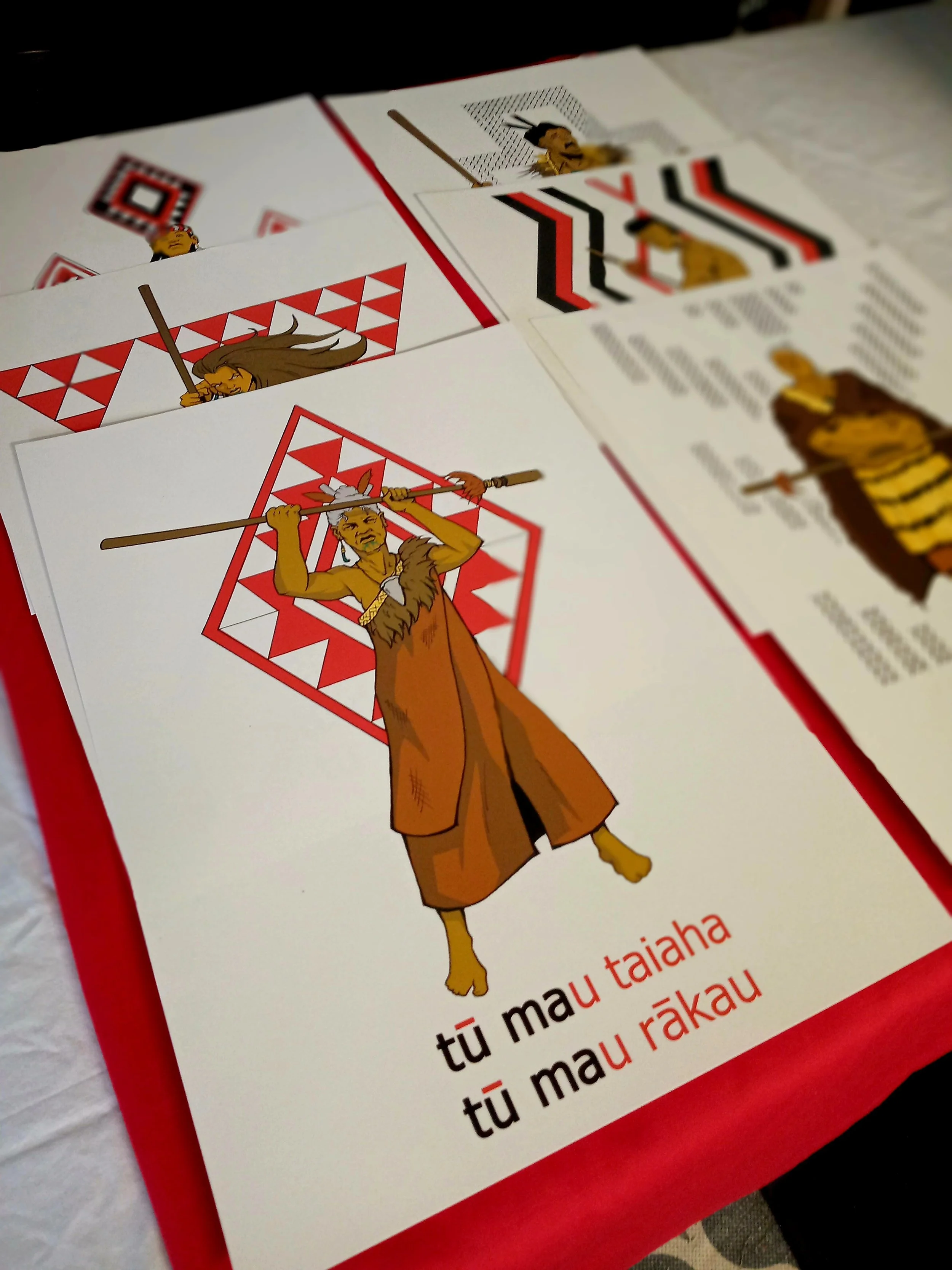Whānau Māori Art Print Bundle | 6-Piece Collection