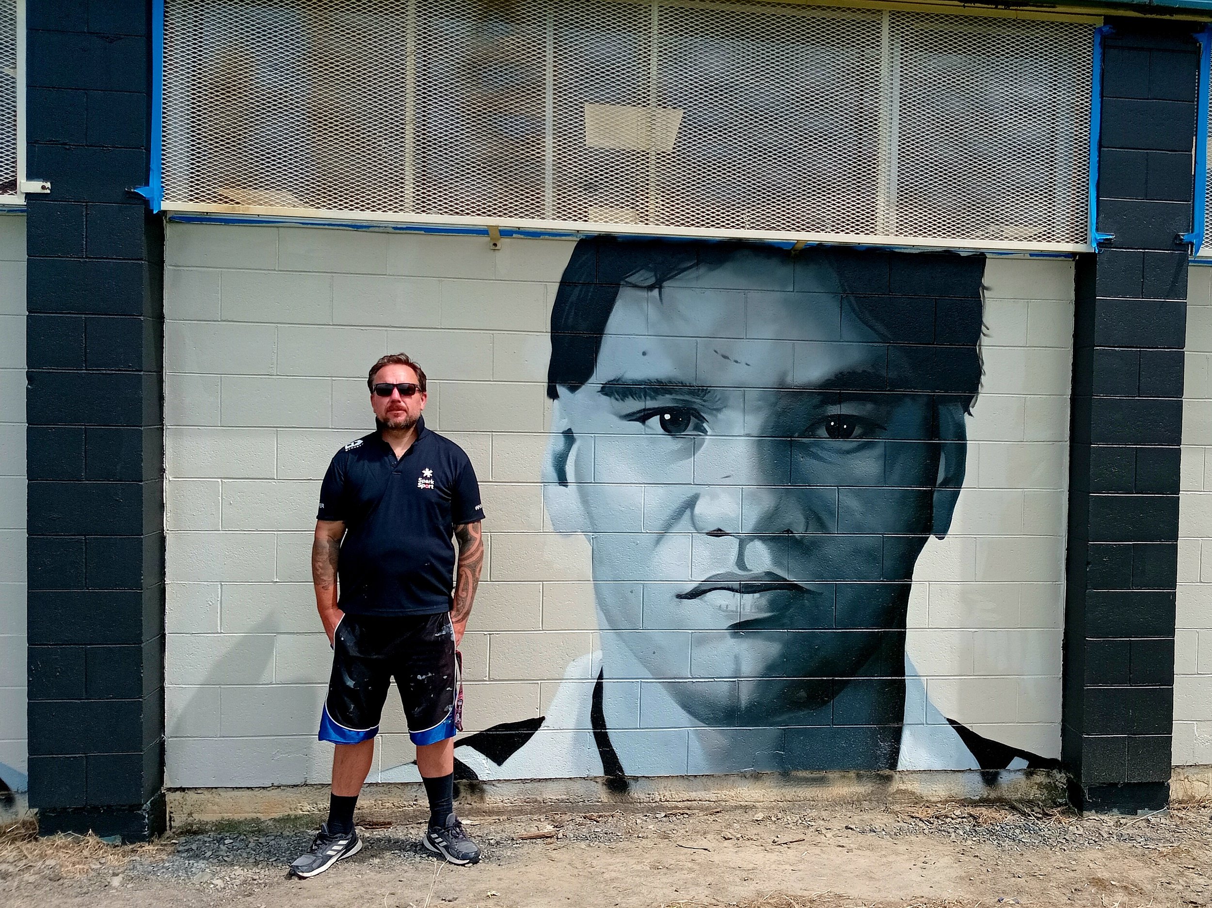 Dave Ewe Mural at Upper Hutt Tigers Rugby League Club