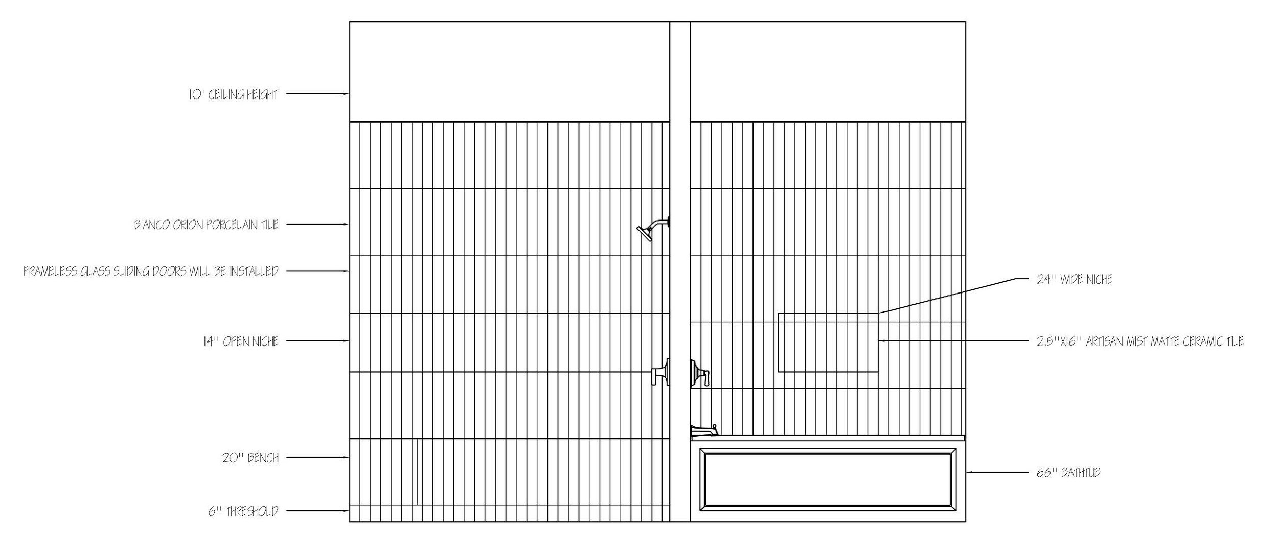 RENDERED ELEVATION WITH NOTES