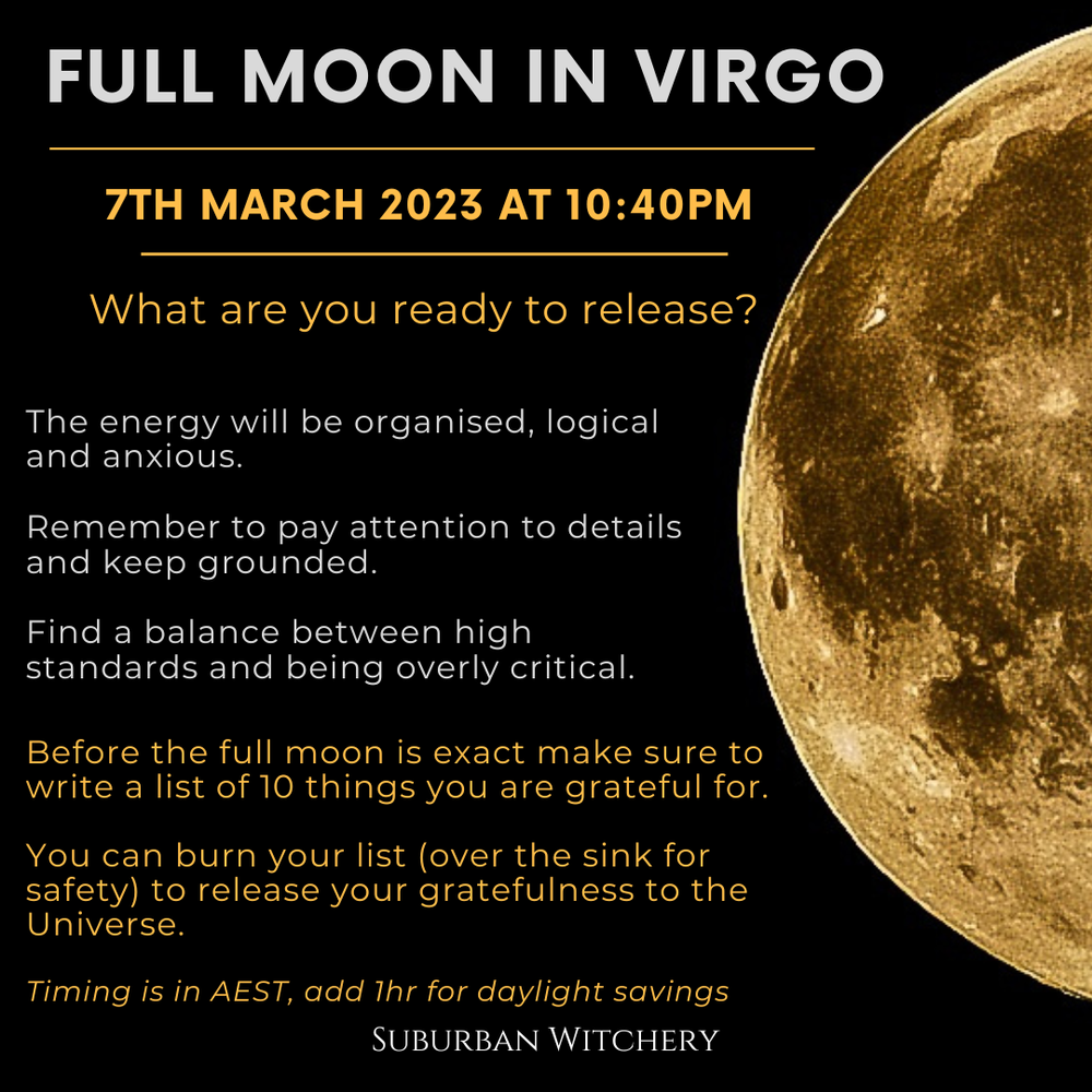 2023 Full Moon Schedule — Suburban Witchery