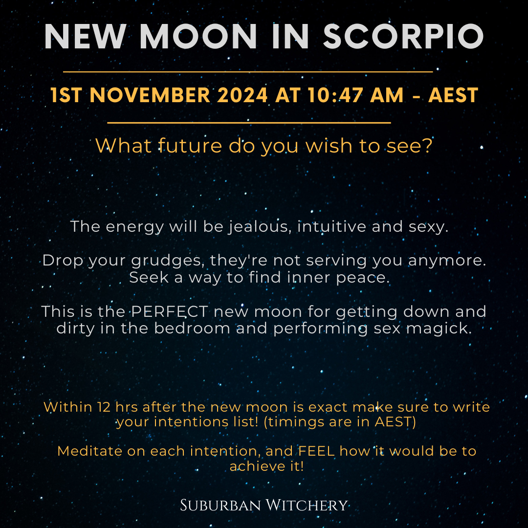 2024 New Moon Dates — Suburban Witchery
