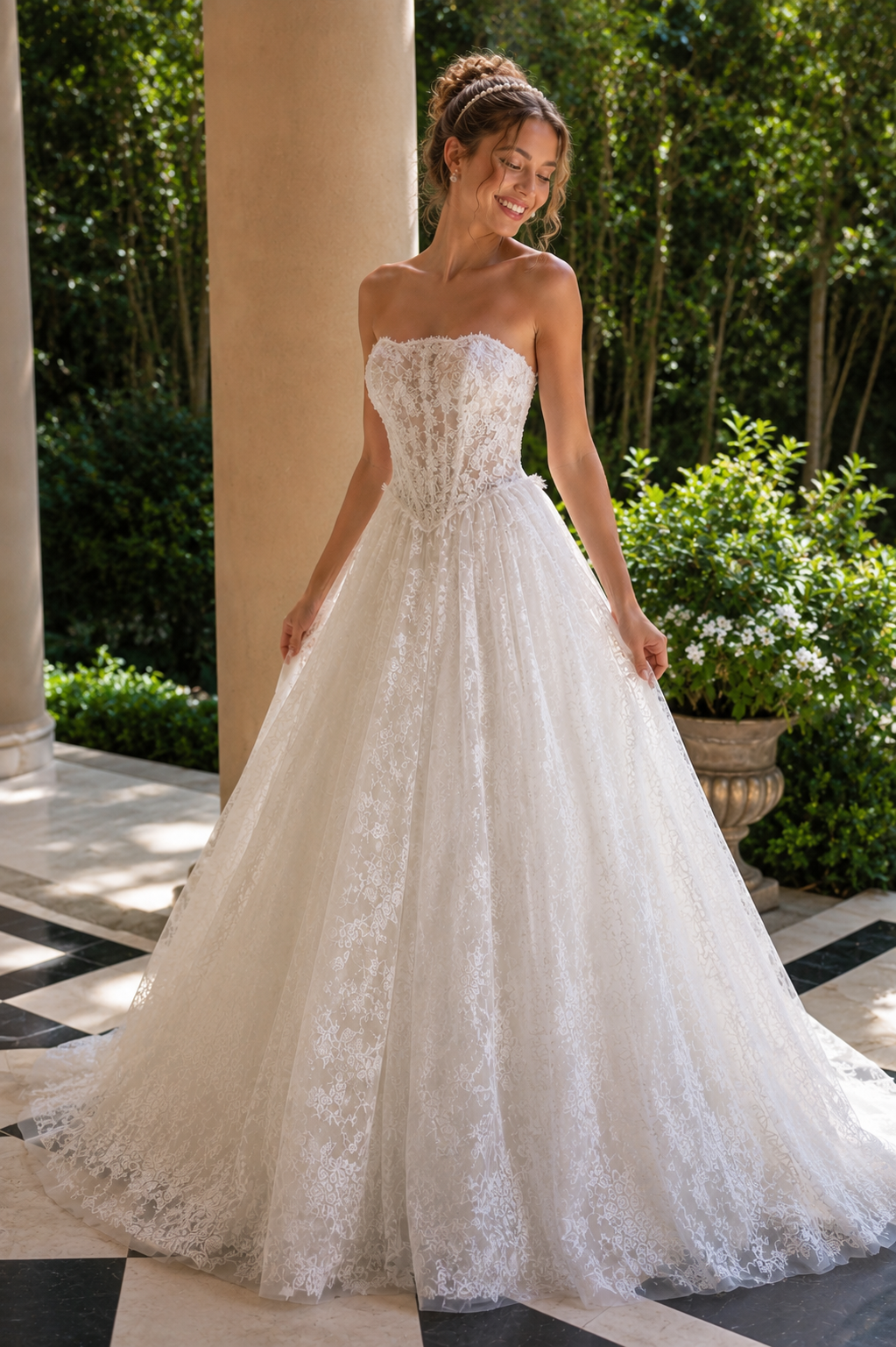 Sunlit Garden Bridal Portrait.png