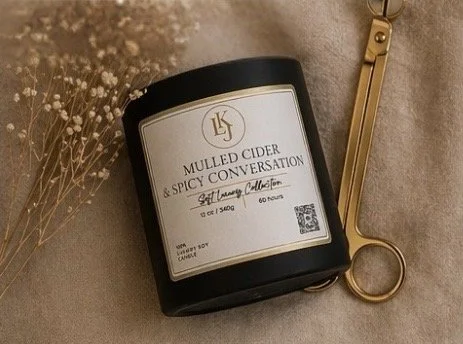 Mulled Cider & Spicy Conversation || Luxury Soy Candle