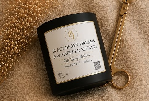 Blackberry Dreams & Whispered Secrets || Luxury Soy Candle