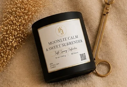Moonlit Calm & Sweet Surrender || Luxury Soy Candle