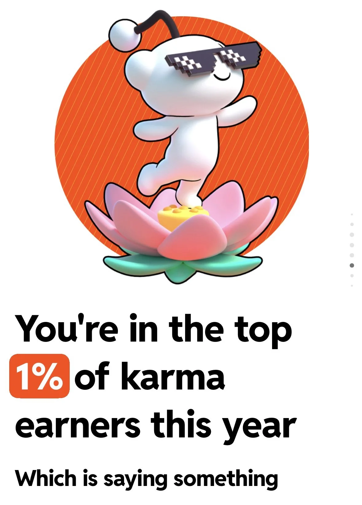 I was in the top 1% likes on Reddit last year