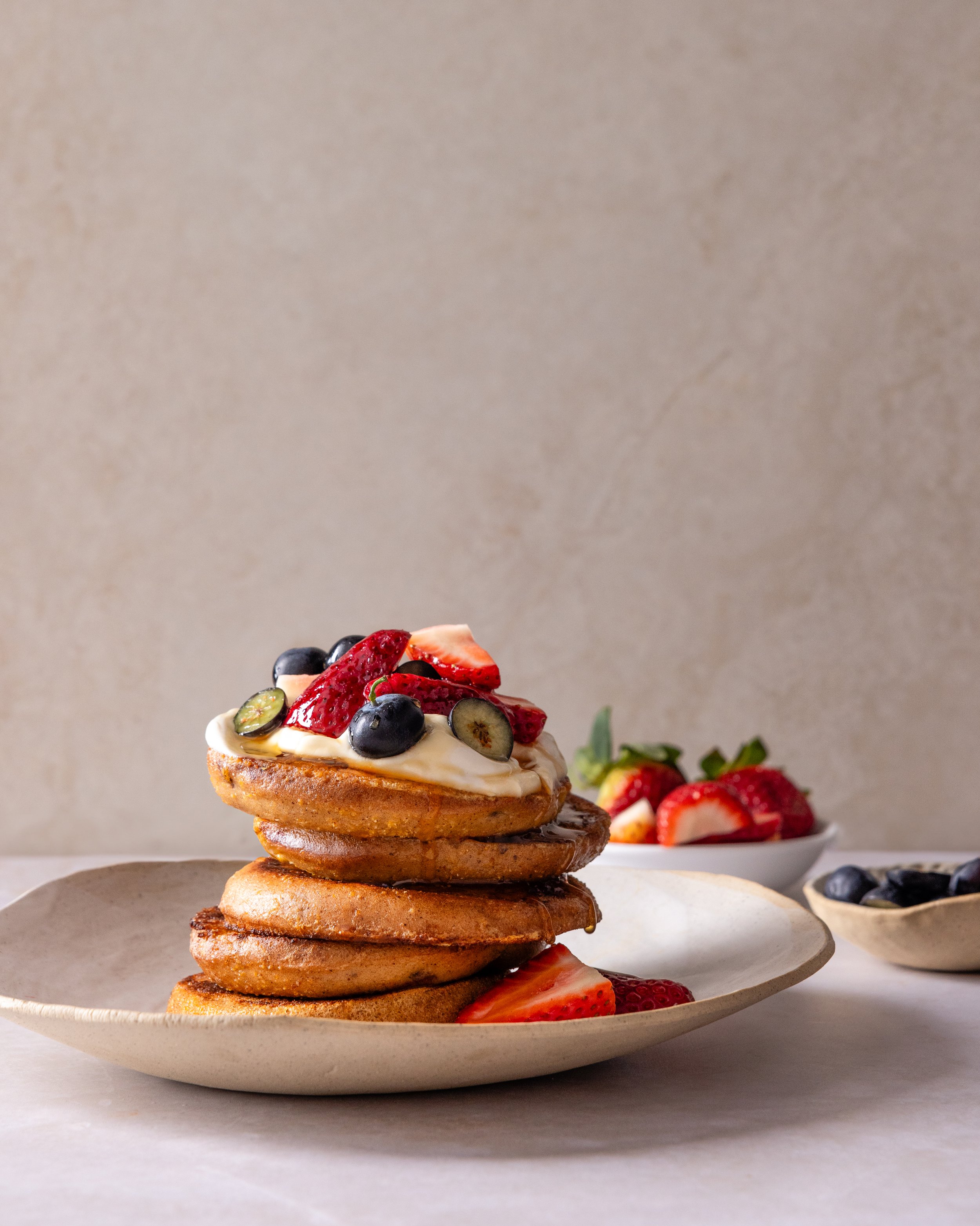 sourdough fruit muffin french toast.