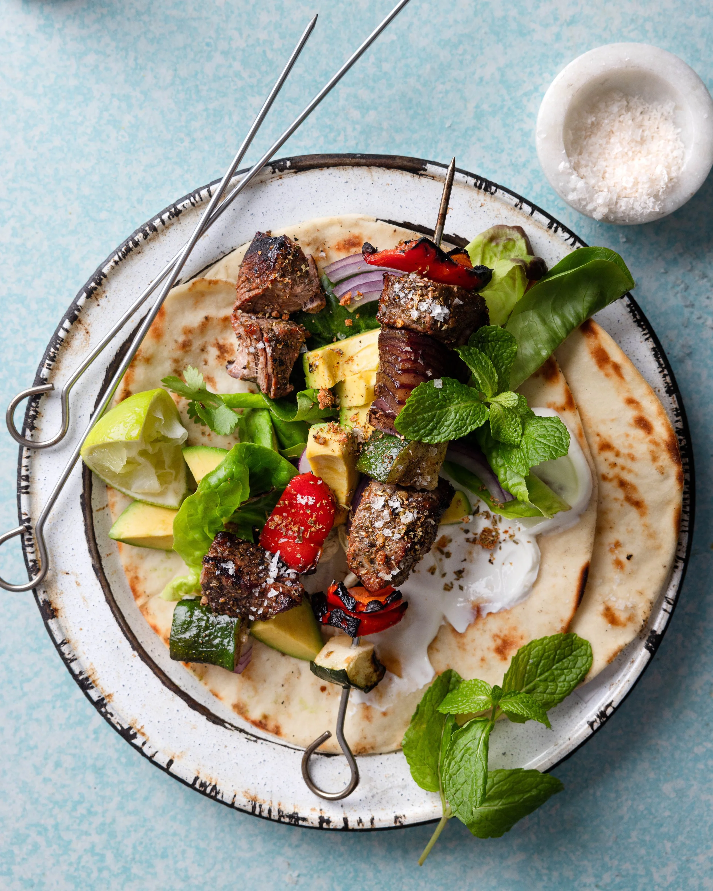 gyro beef skewers.