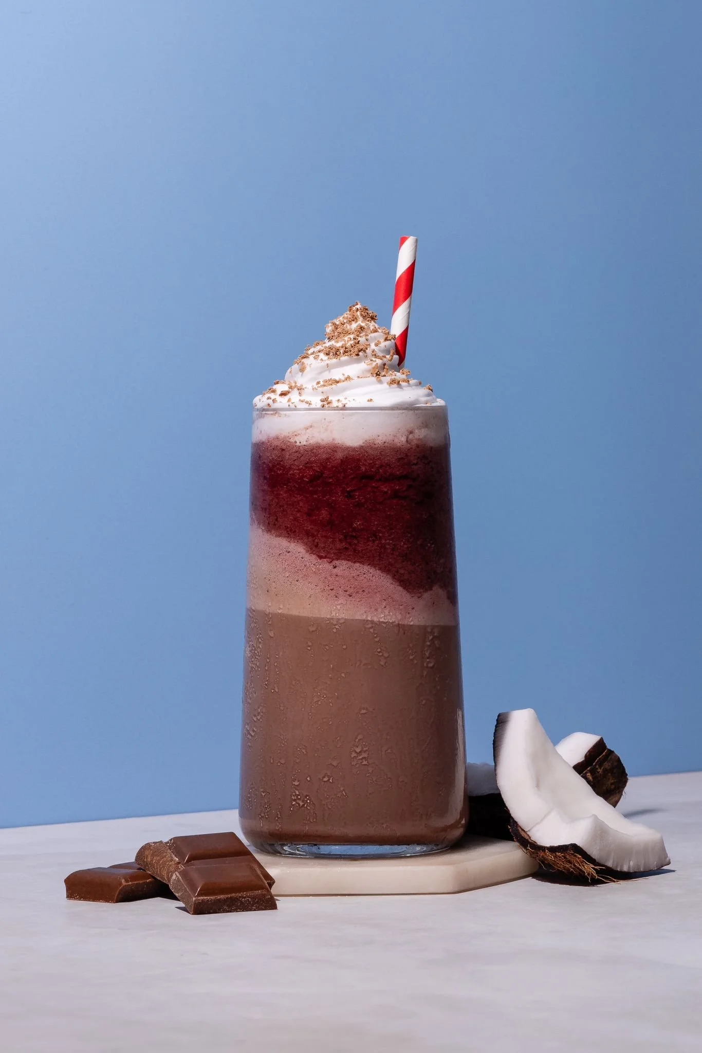 choc, cherry & coconut frappe.