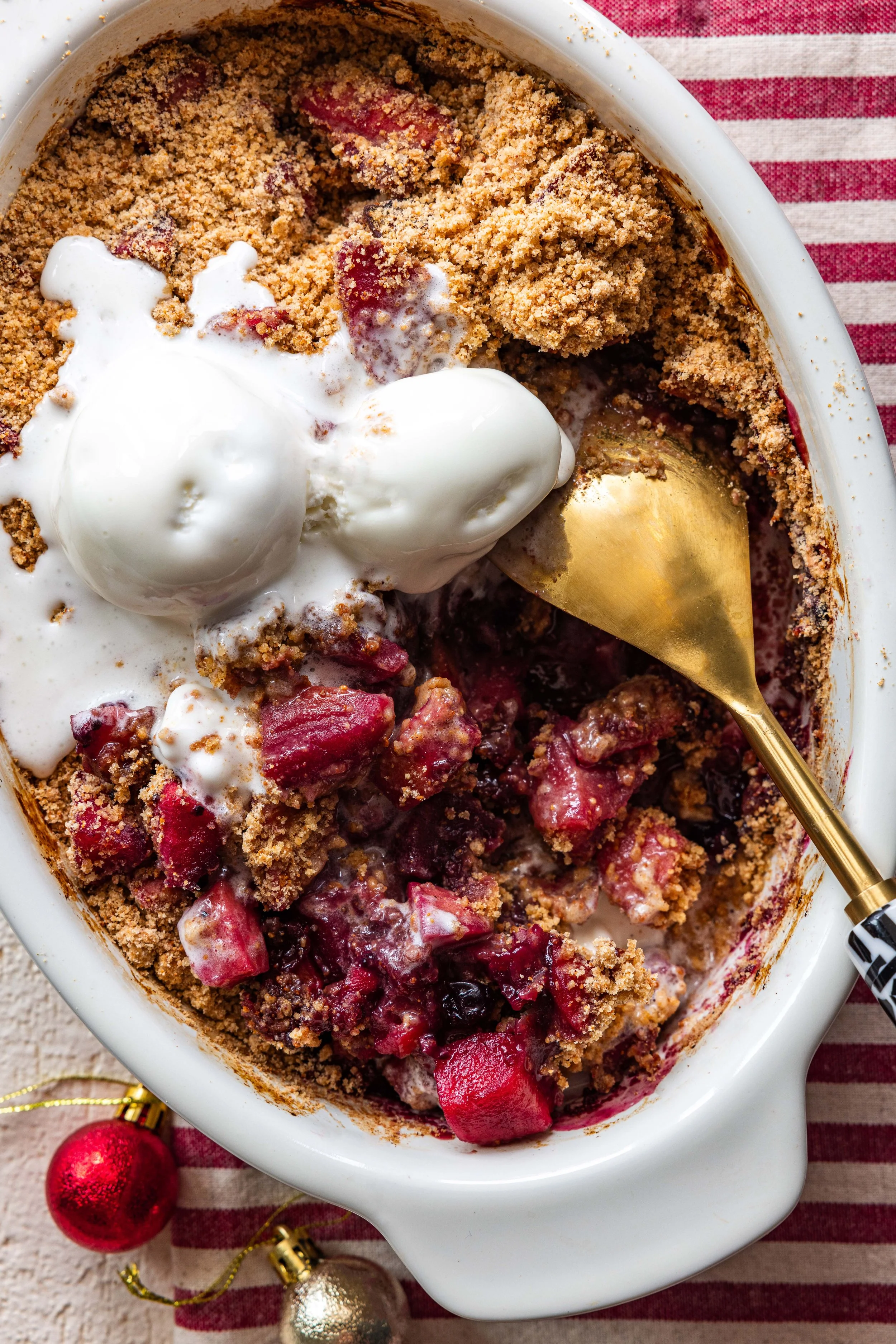 berry crumble.
