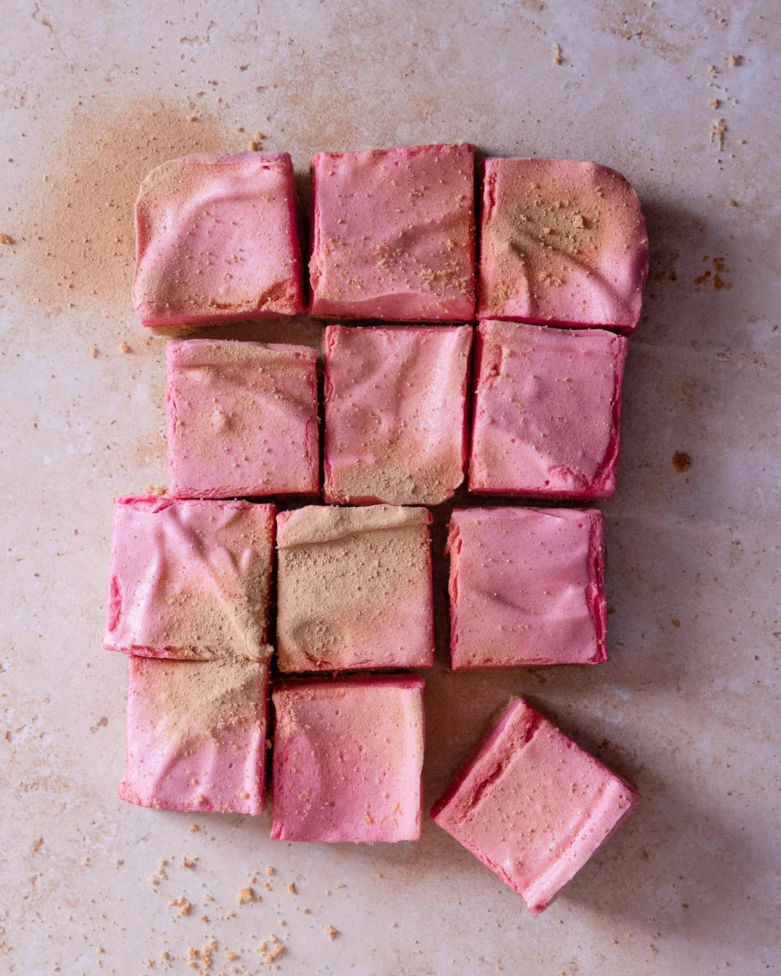 fluffy marshmallow bars.