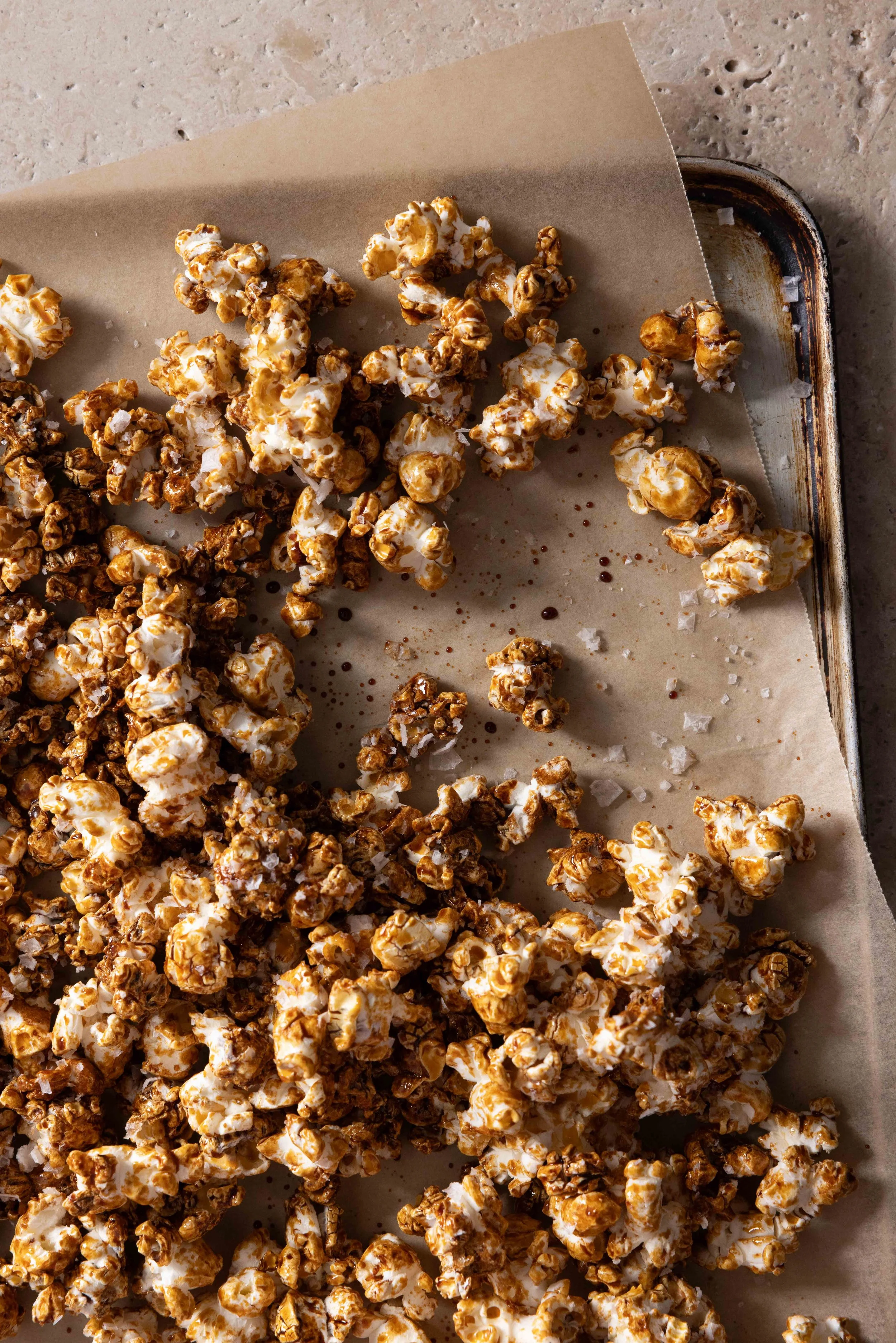 salted carob popcorn.