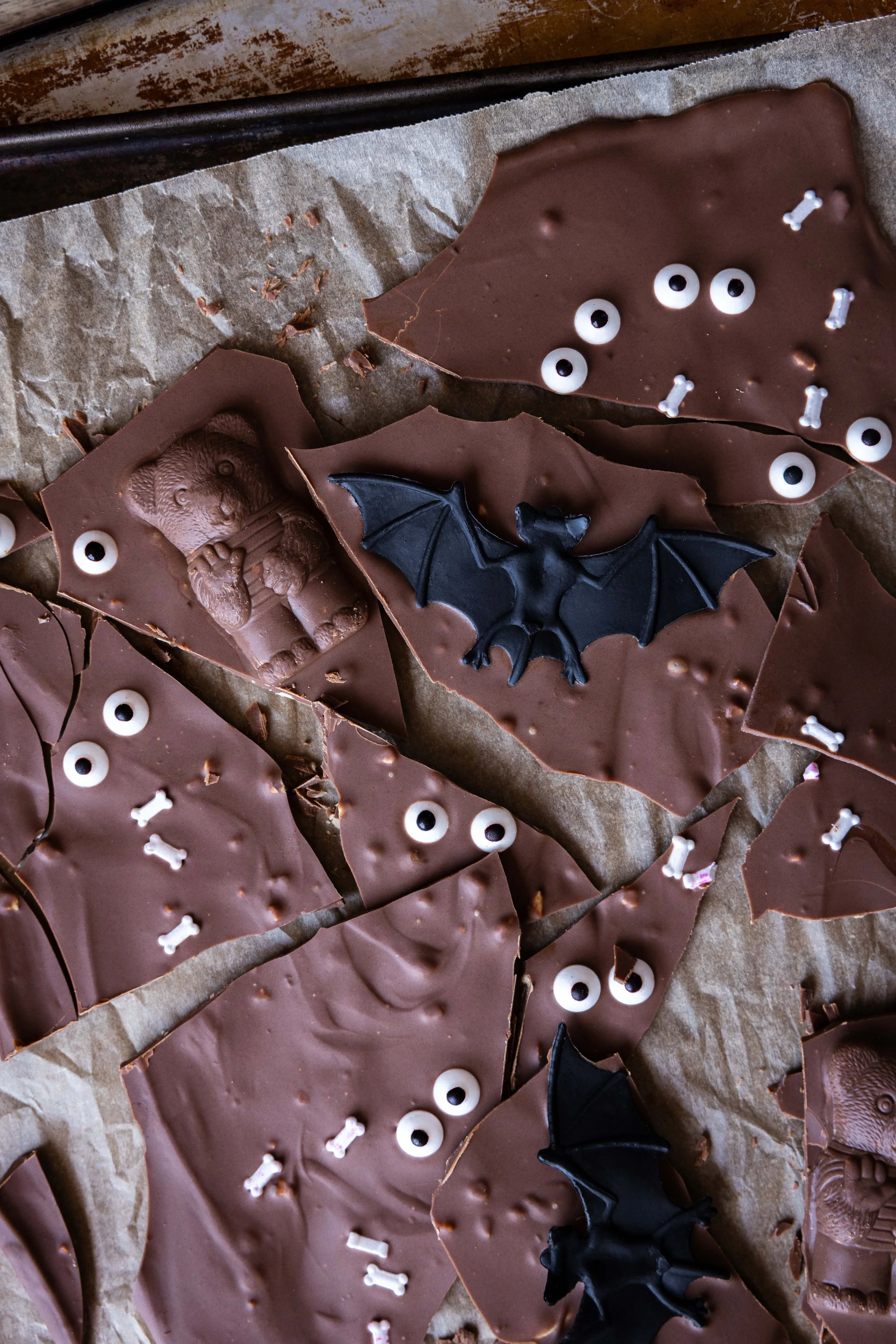 halloween carob bark.